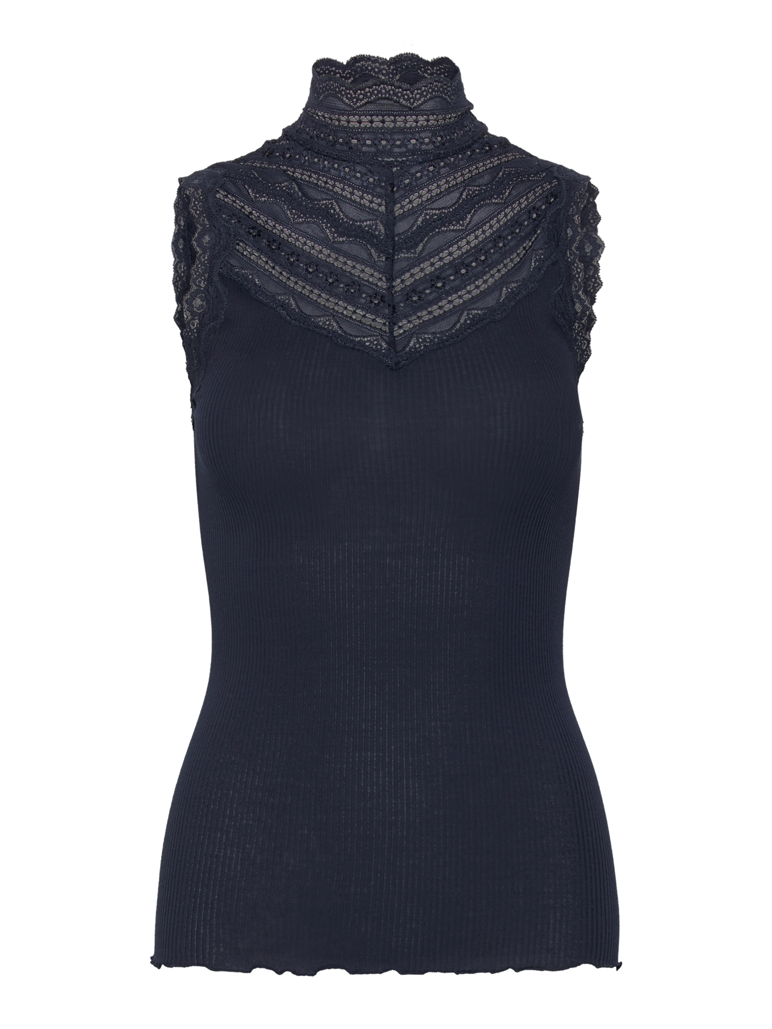 RMWBalta SL Turtleneck Lace Top Top Rosemunde Woman S navy