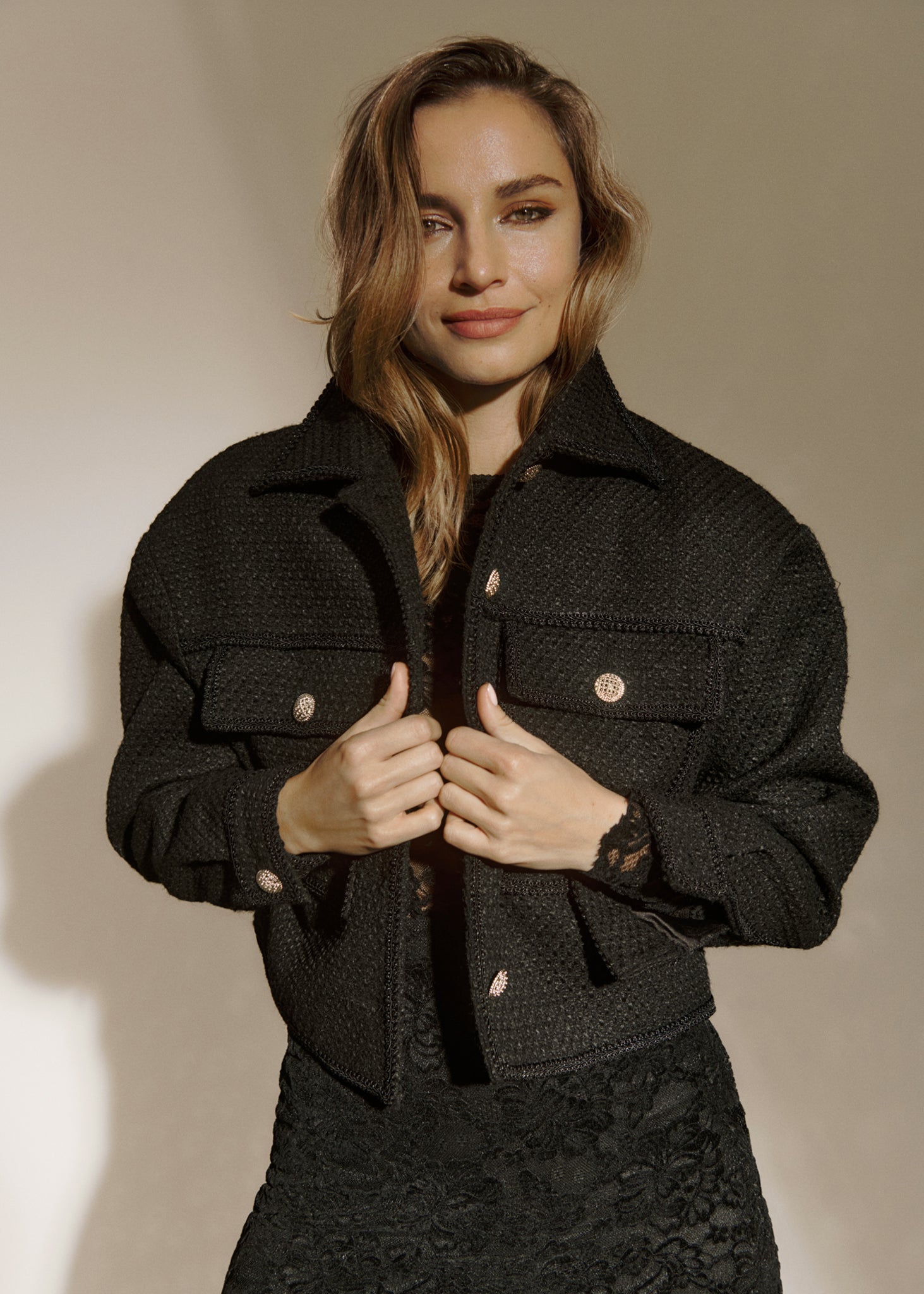 RWNelly Boucle Wool Blend LS Oversize Jacket JACKET Rosemunde Woman