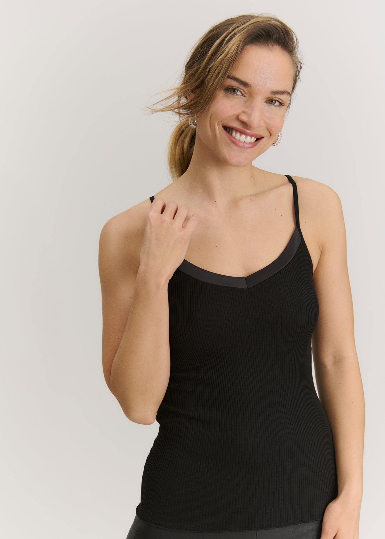 RWBeatha Silk SL Strap Satin Tape Top TOP Rosemunde Woman