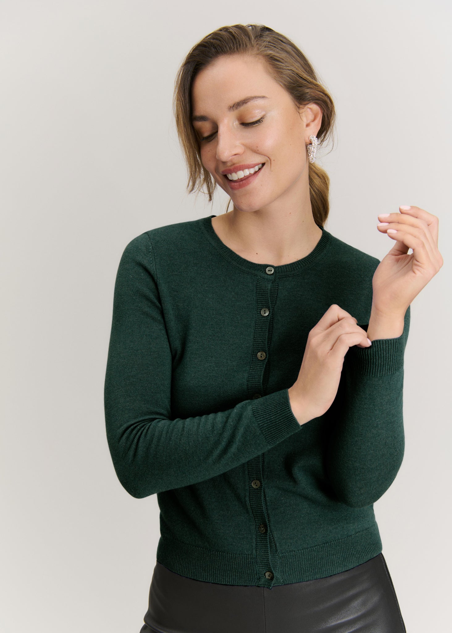 RMWSofia Wool LS Short Cardigan Cardigan Rosemunde Woman