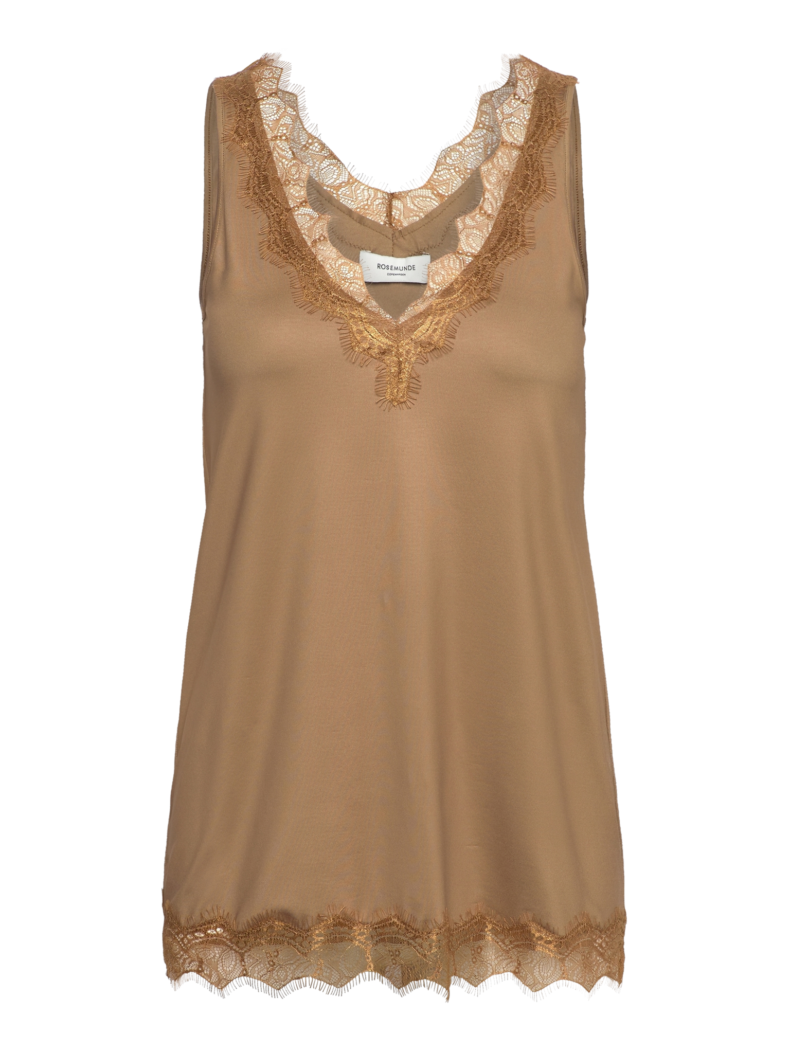 RWBillie SL Lace V-Neck Top TOP Rosemunde Woman 34 tiger's eye