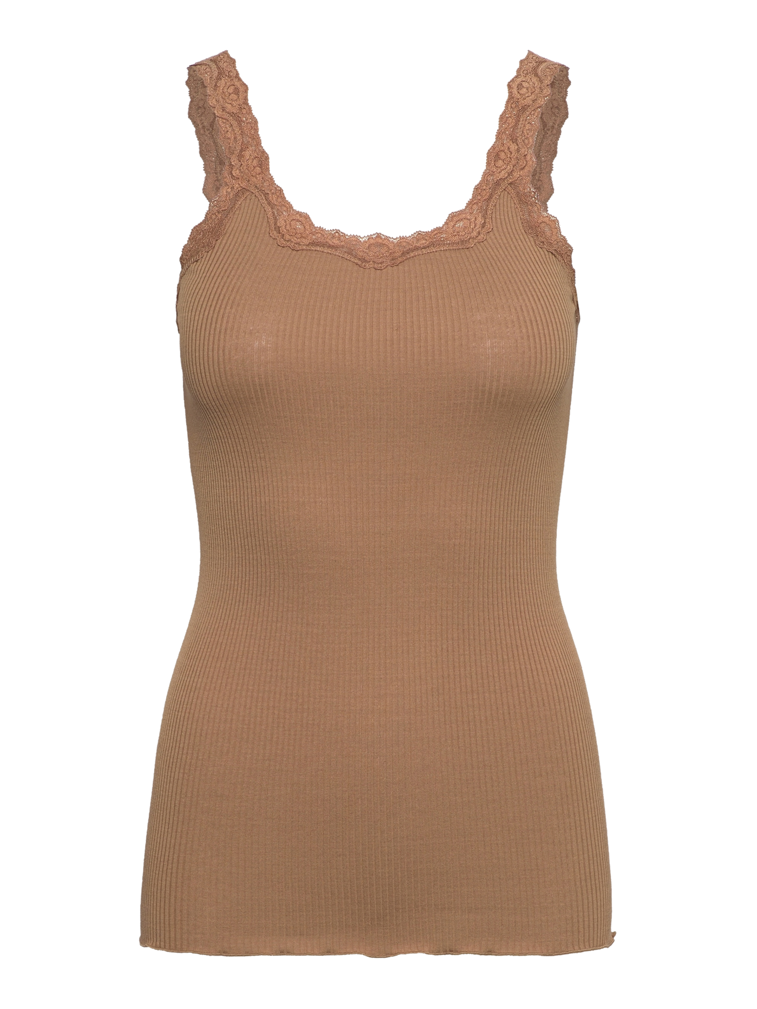 RWBabette Silk SL Deep Back Lace Top TOP Rosemunde Woman M tiger's eye