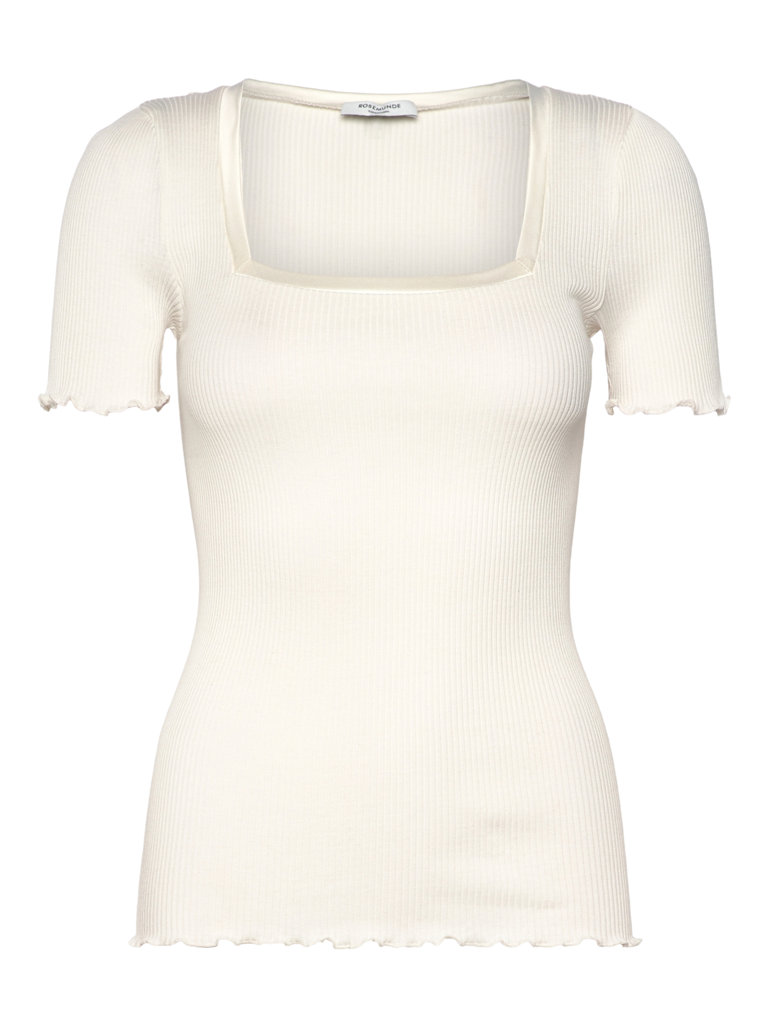 RWBeatha Silk SS Satin Tape T-shirt T-SHIRT SS Rosemunde Woman M ivory