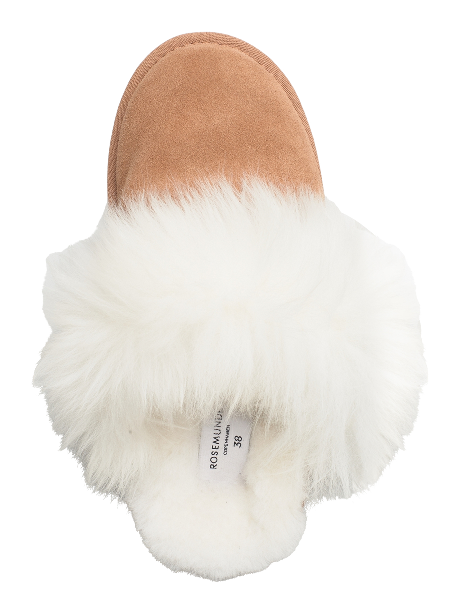 RHEvelyn Leather Long Hair Slippers SLIPPERS Rosemunde Woman
