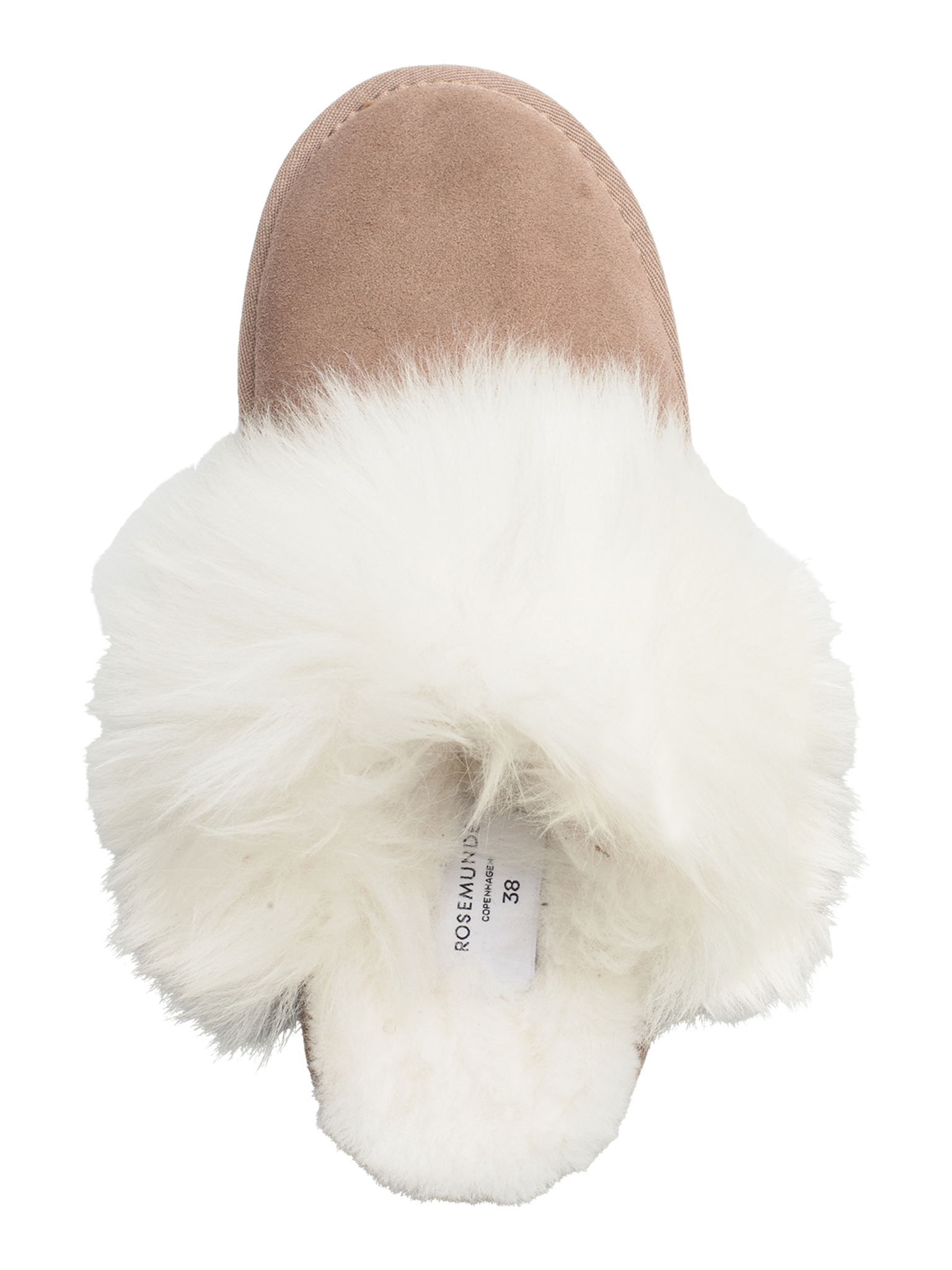 RHEvelyn Leather Long Hair Slippers SLIPPERS Rosemunde Woman