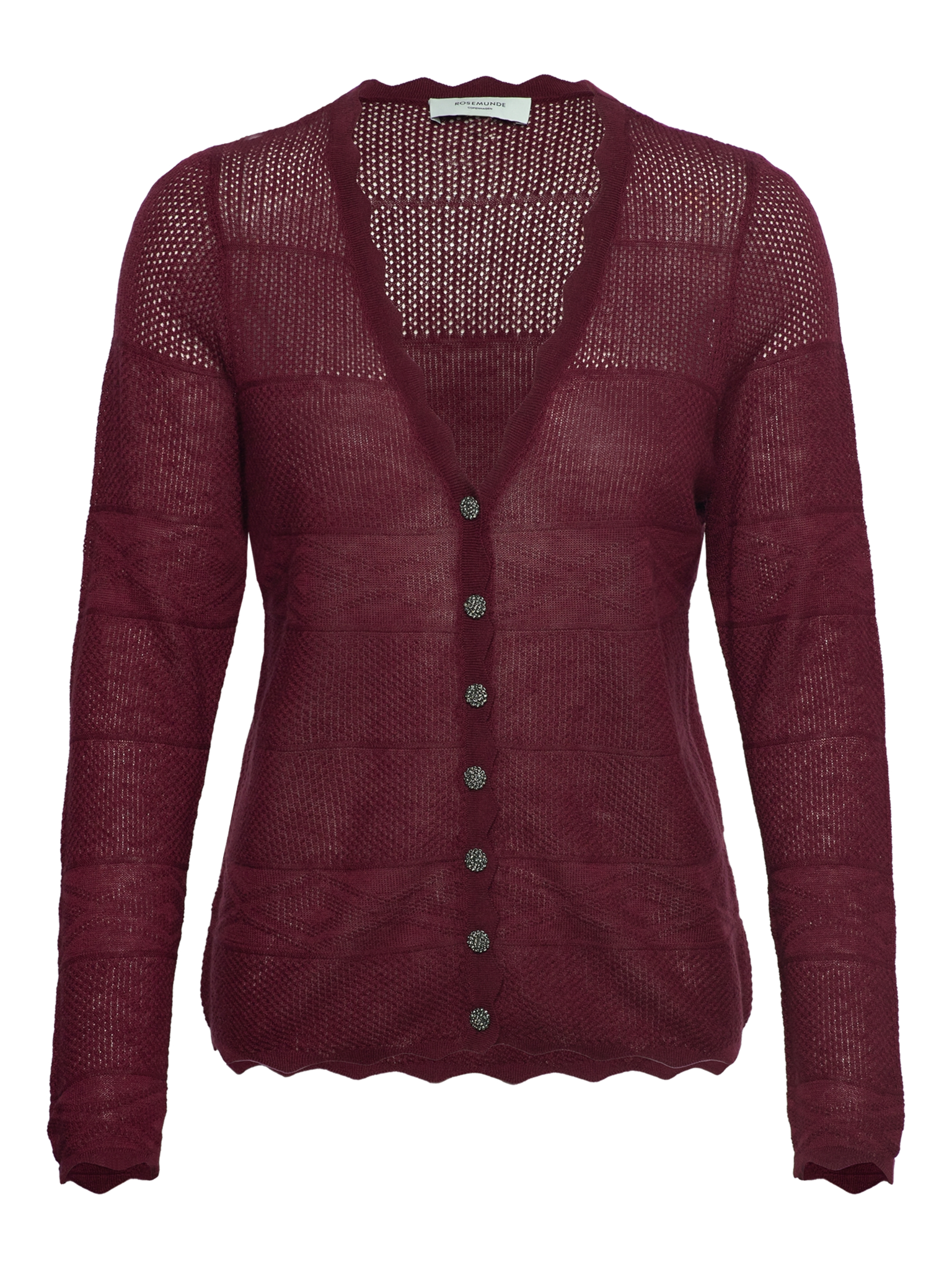 RWLotus Tencel LS Cardigan CARDIGAN Rosemunde Woman S tawny port