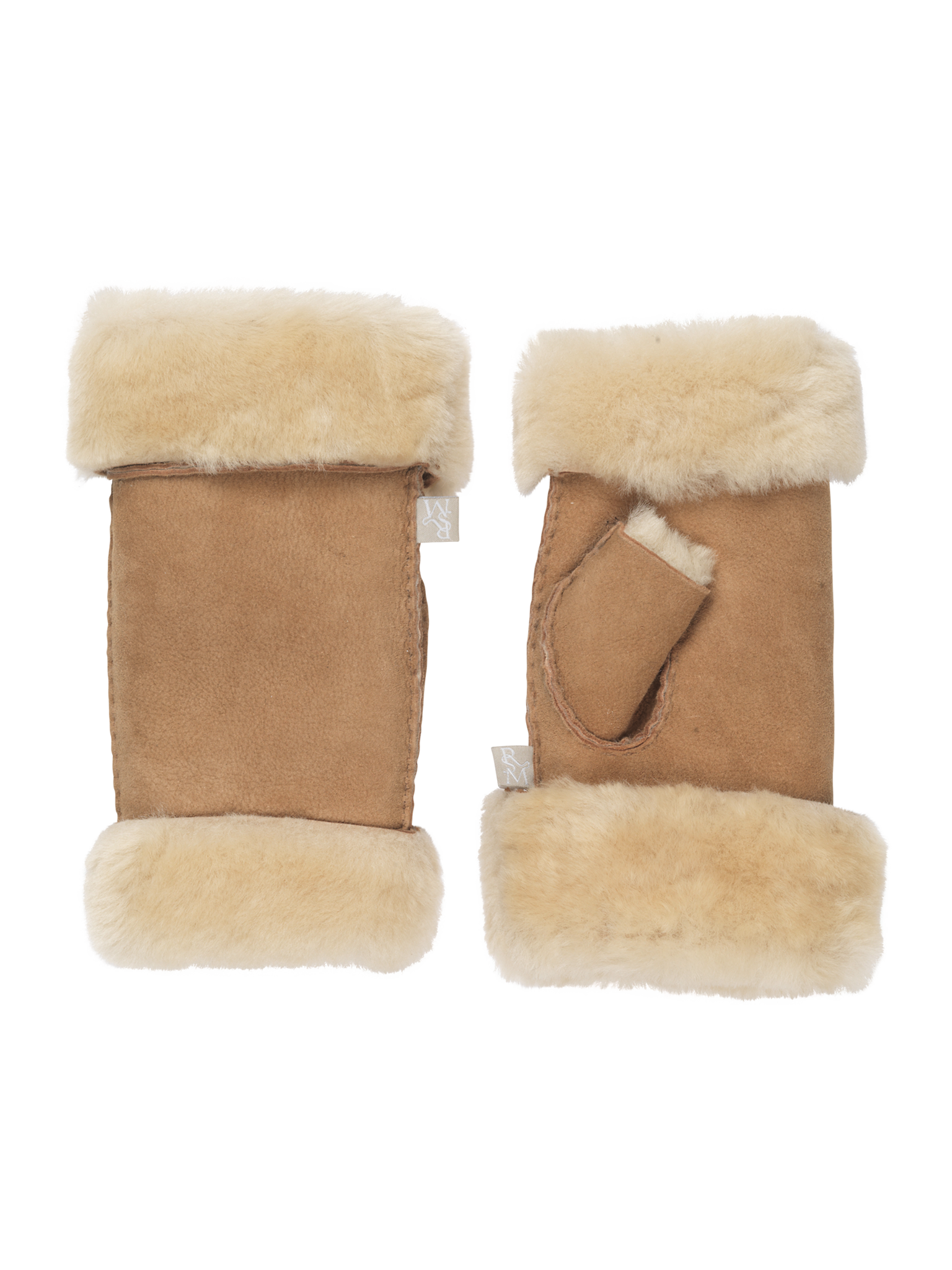 RHSydney Shearling Half Mittens GLOVES Rosemunde Woman XS/S almond