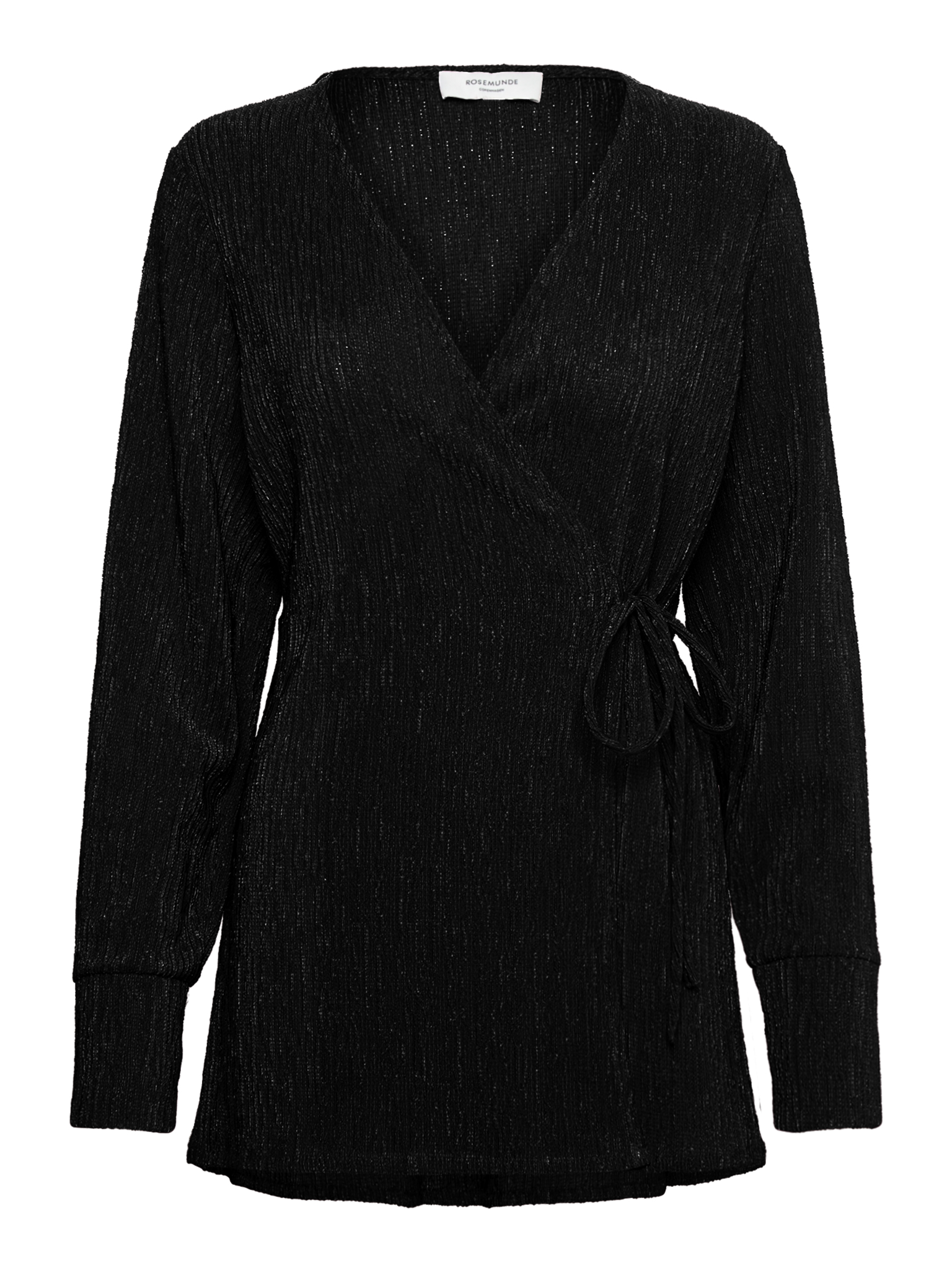 RWBorneo LS Wrap Blouse BLOUSE Rosemunde Woman XS black