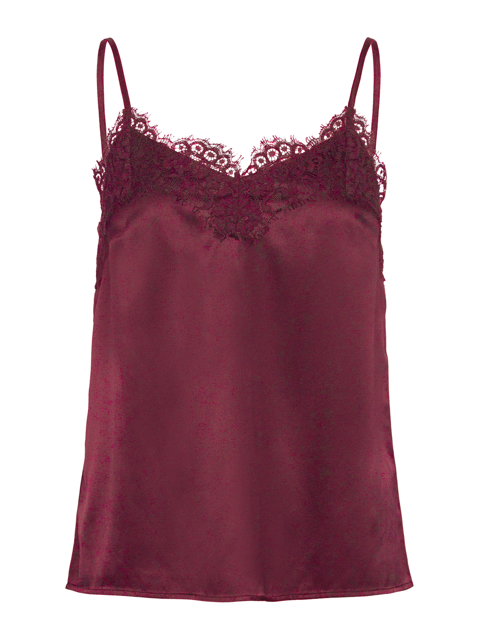 RWJade Silk Strap Lace Top TOP Rosemunde Woman 34 tawny port
