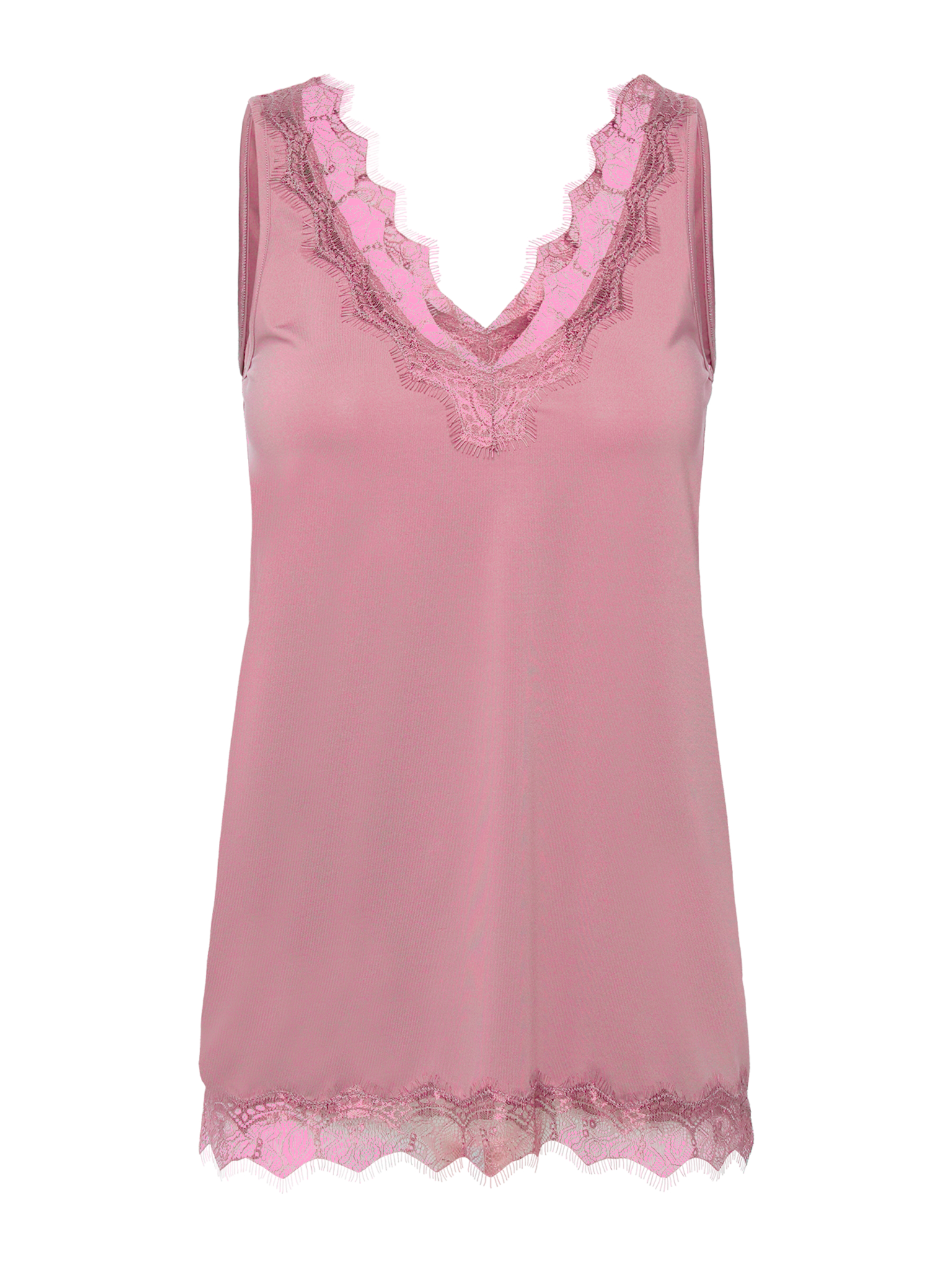RWBillie SL Lace V-Neck Top TOP Rosemunde Woman 38 nostalgia rose