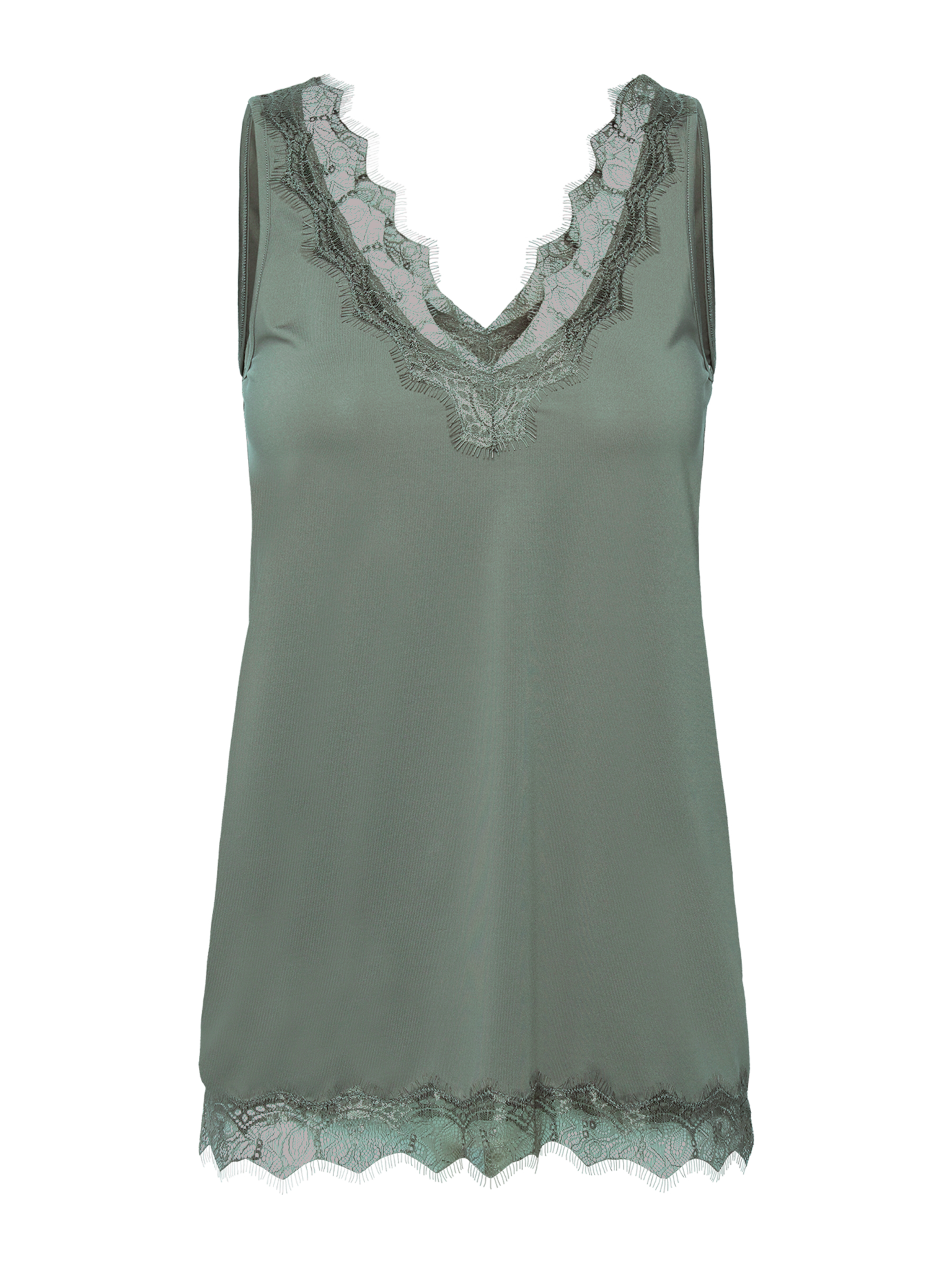 RWBillie SL Lace V-Neck Top TOP Rosemunde Woman 34 laurel wreath