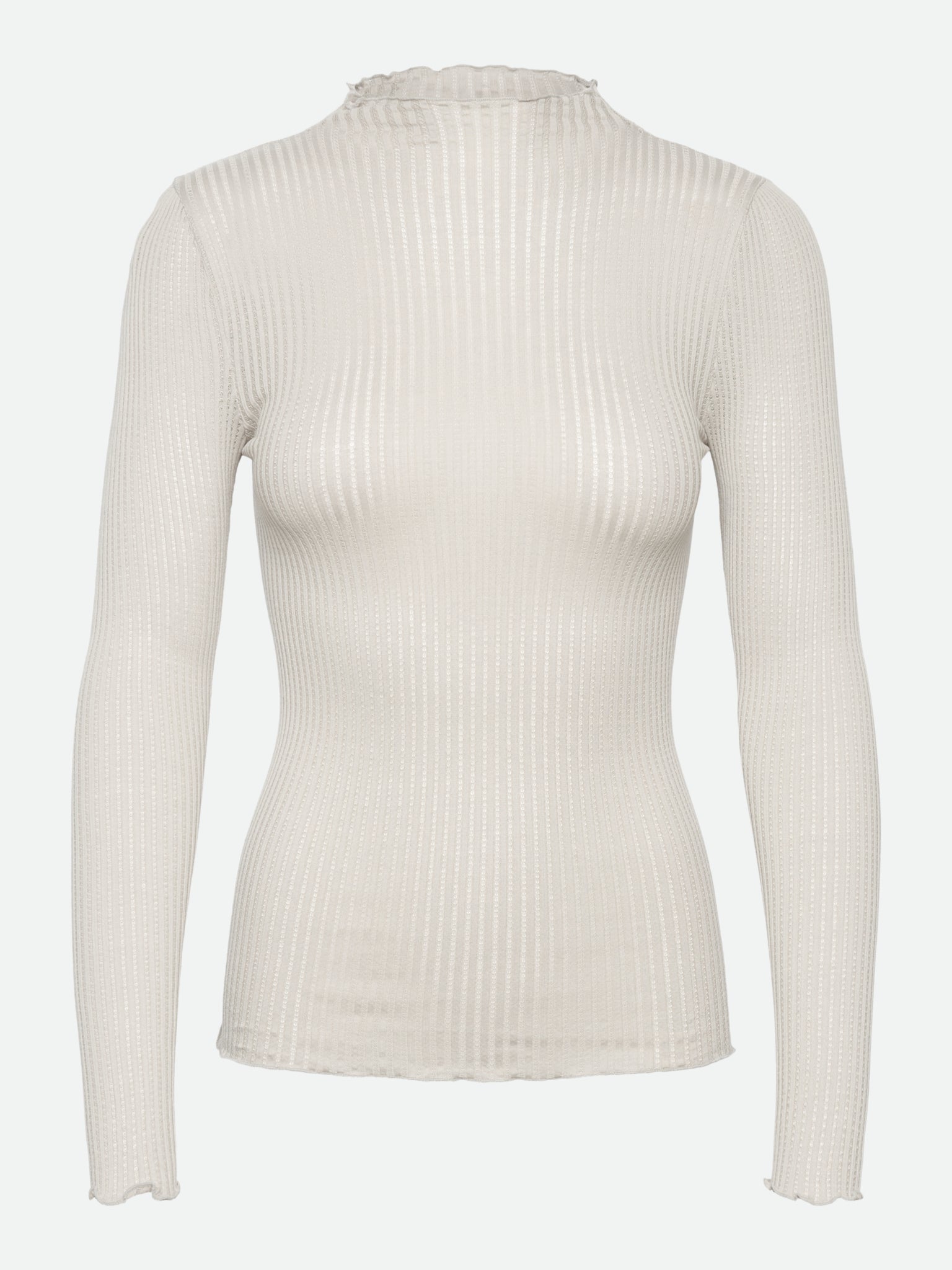 RWBelize Silk LS T-neck T-shirt T-SHIRT LS Rosemunde WOman M ivory