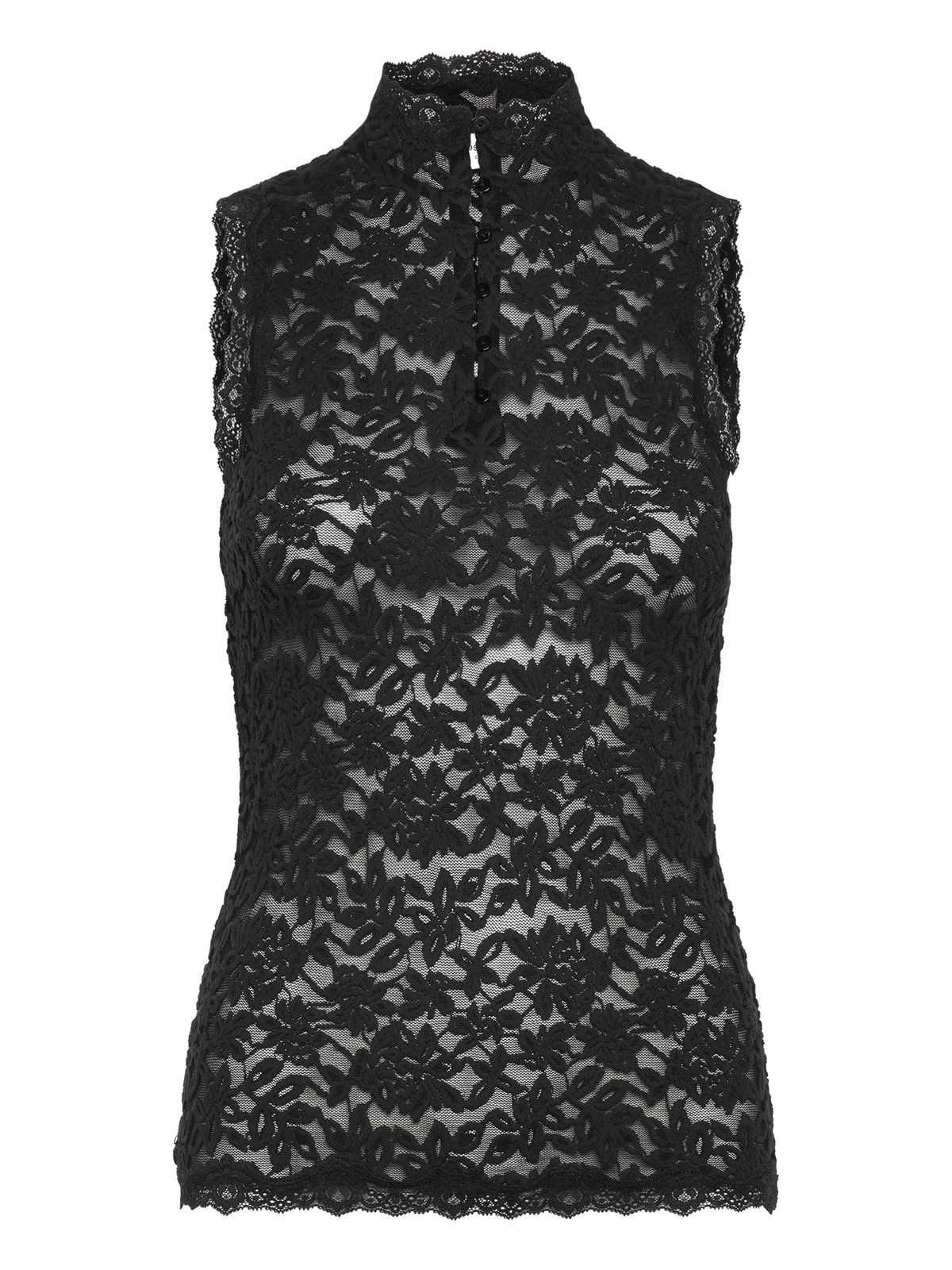 RWDelicia Lace Sleeveless Top TOP Rosemunde Woman XS black