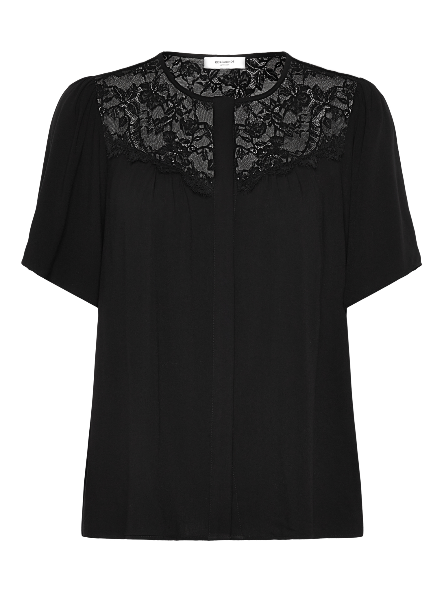 RWElif SS Lace Blouse BLOUSE Rosemunde Woman 34 black