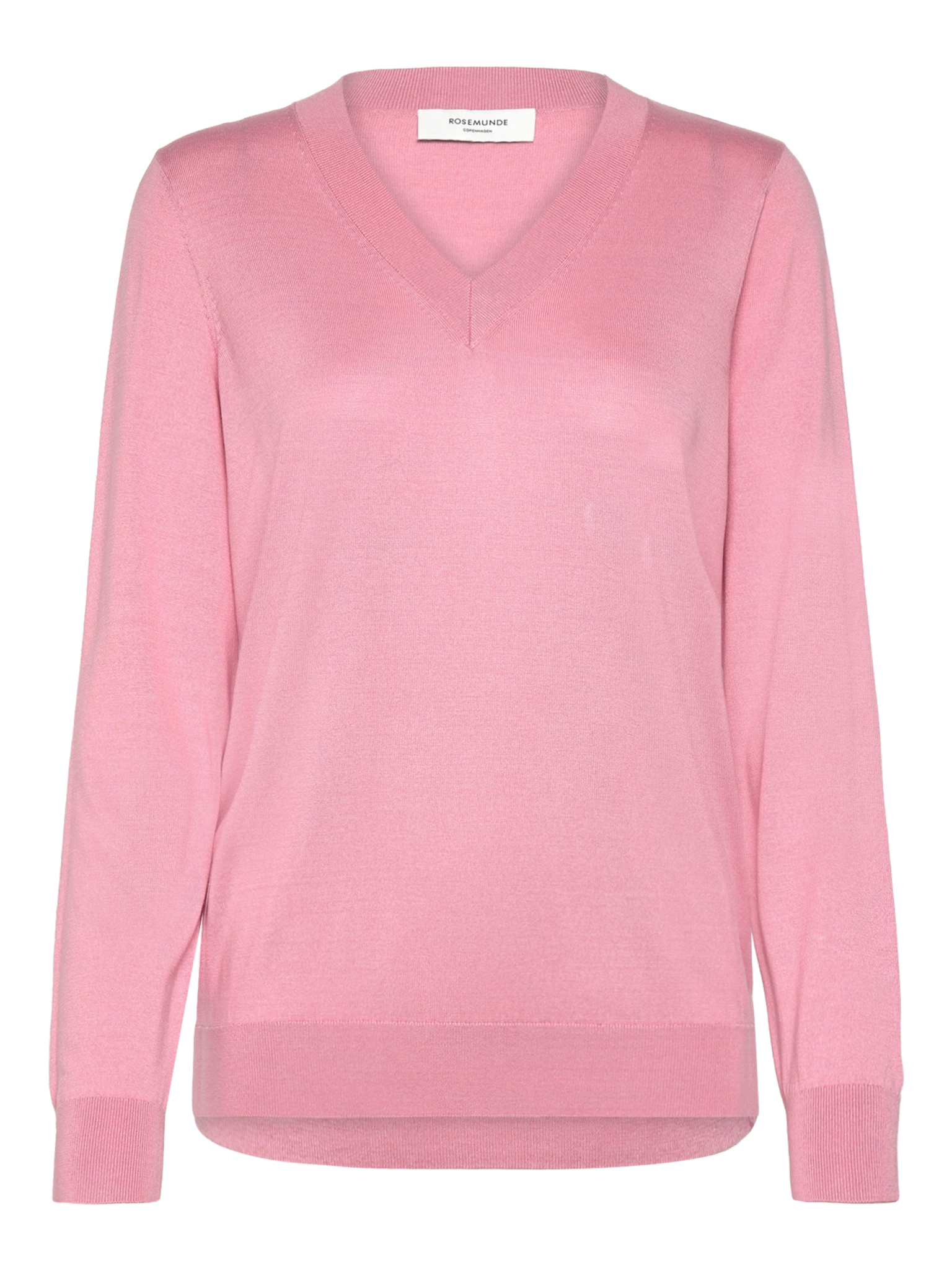 RWCapri Silk LS V-neck Pullover PULLOVER Rosemunde Woman XS sea pink