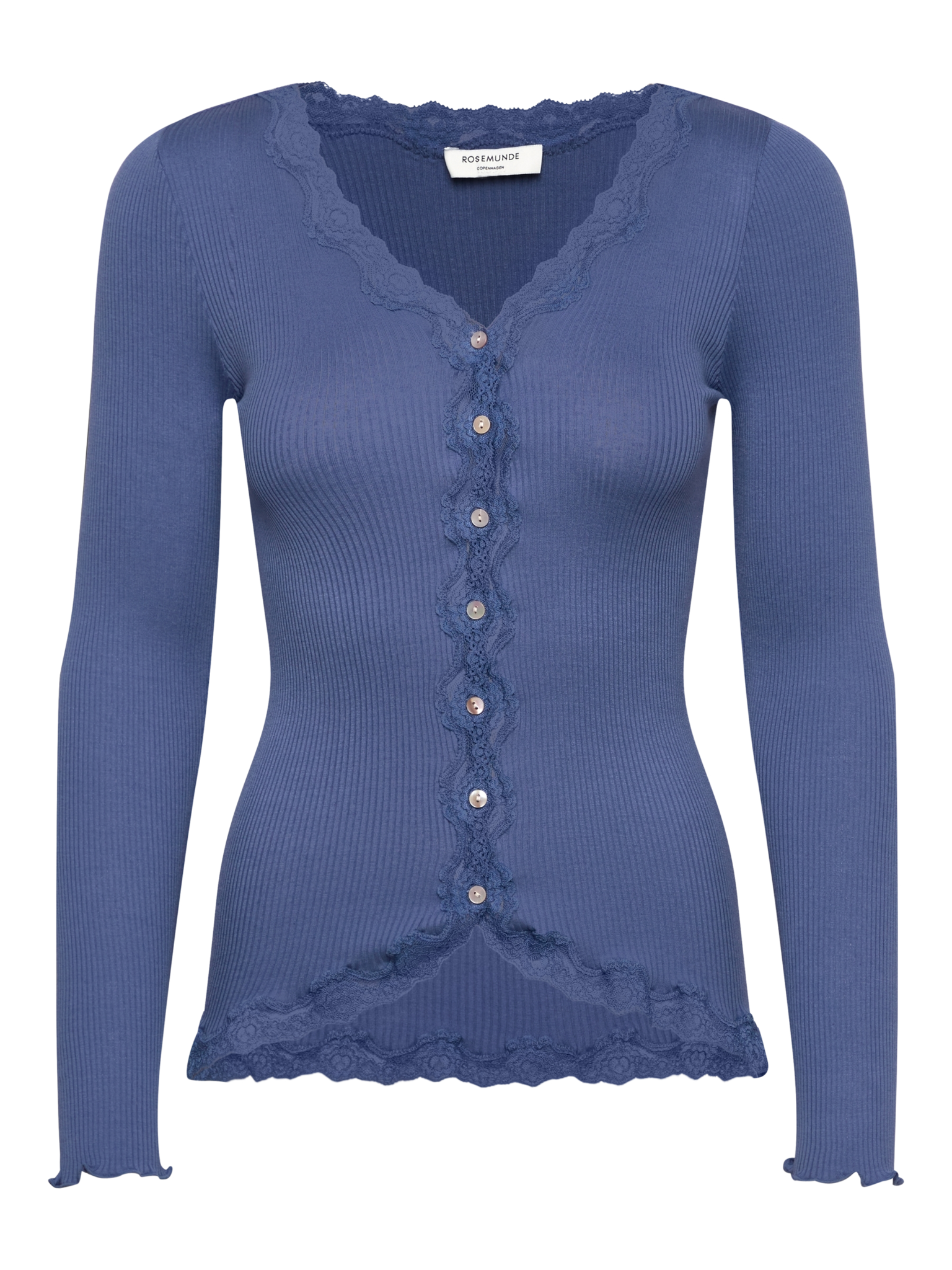 RWBabette Silk LS V-neck Lace Cardigan Cardigan Nantong Joyfull Fashion Co. Ltd. (CNY) L dutch blue