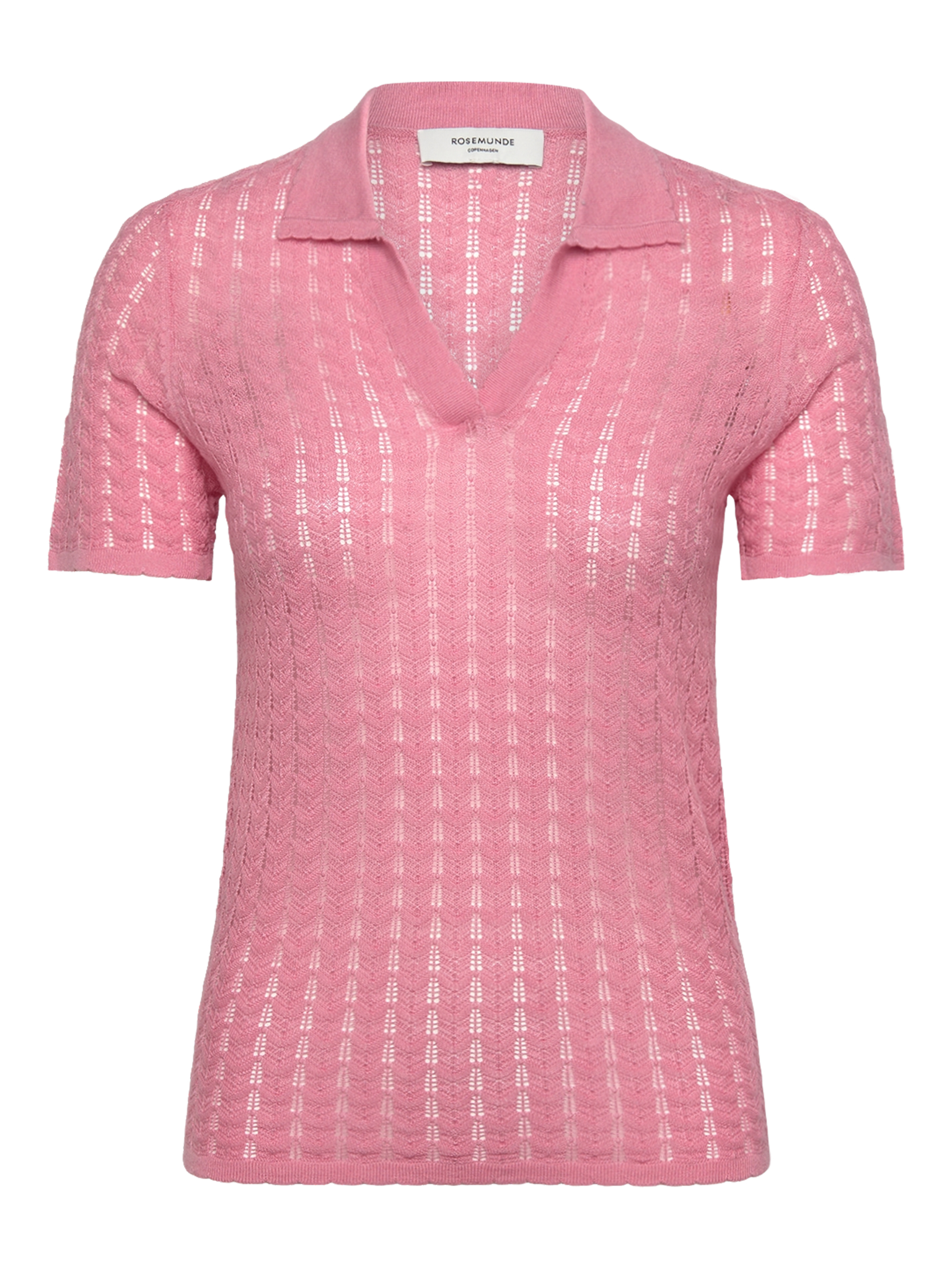 RWSamira Silk SS Polo Pullover PULLOVER Rosemunde Woman XS sea pink