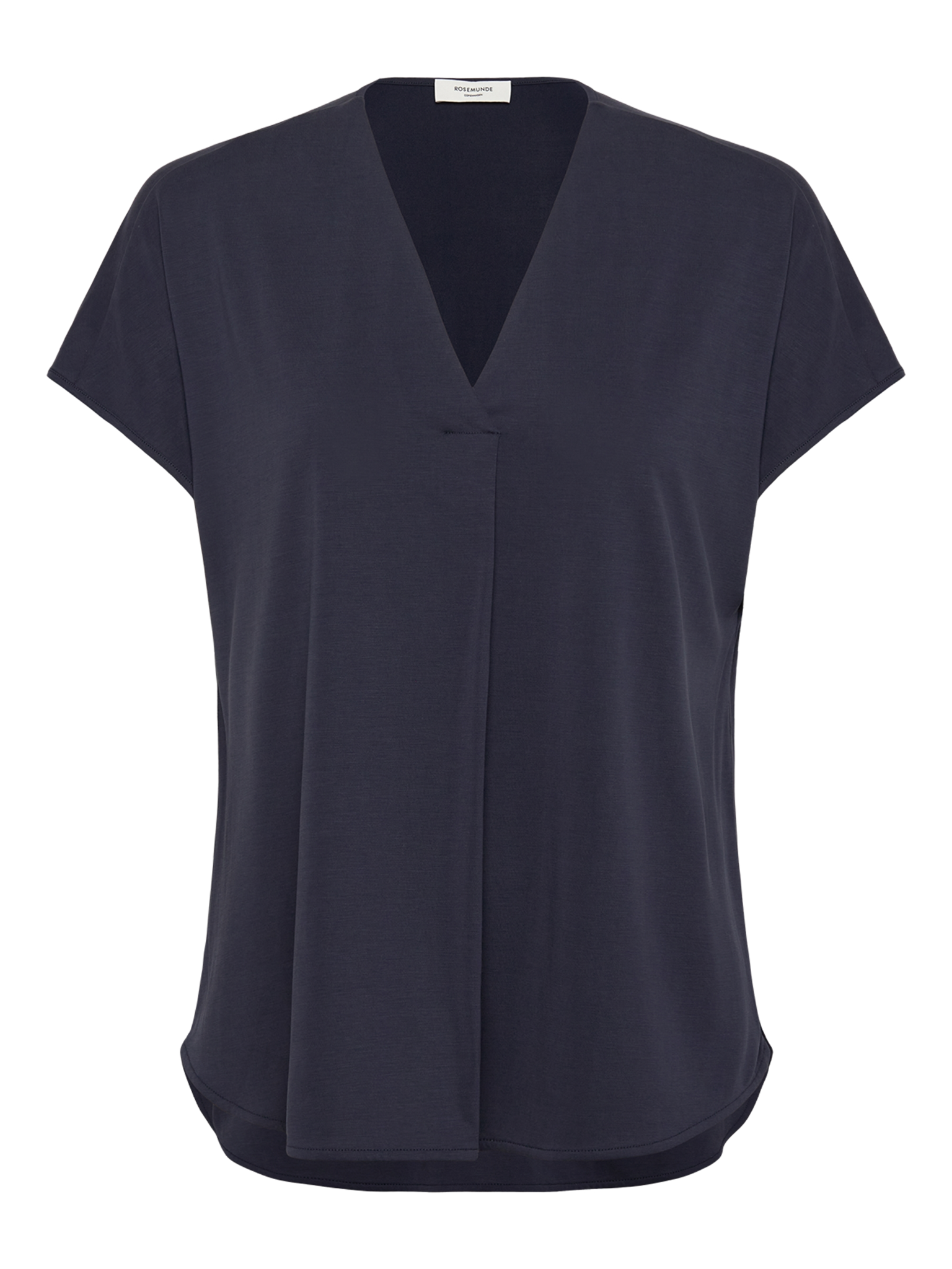 RWElma Modal V-neck Top T-SHIRT SS Rosemunde Woman XS navy
