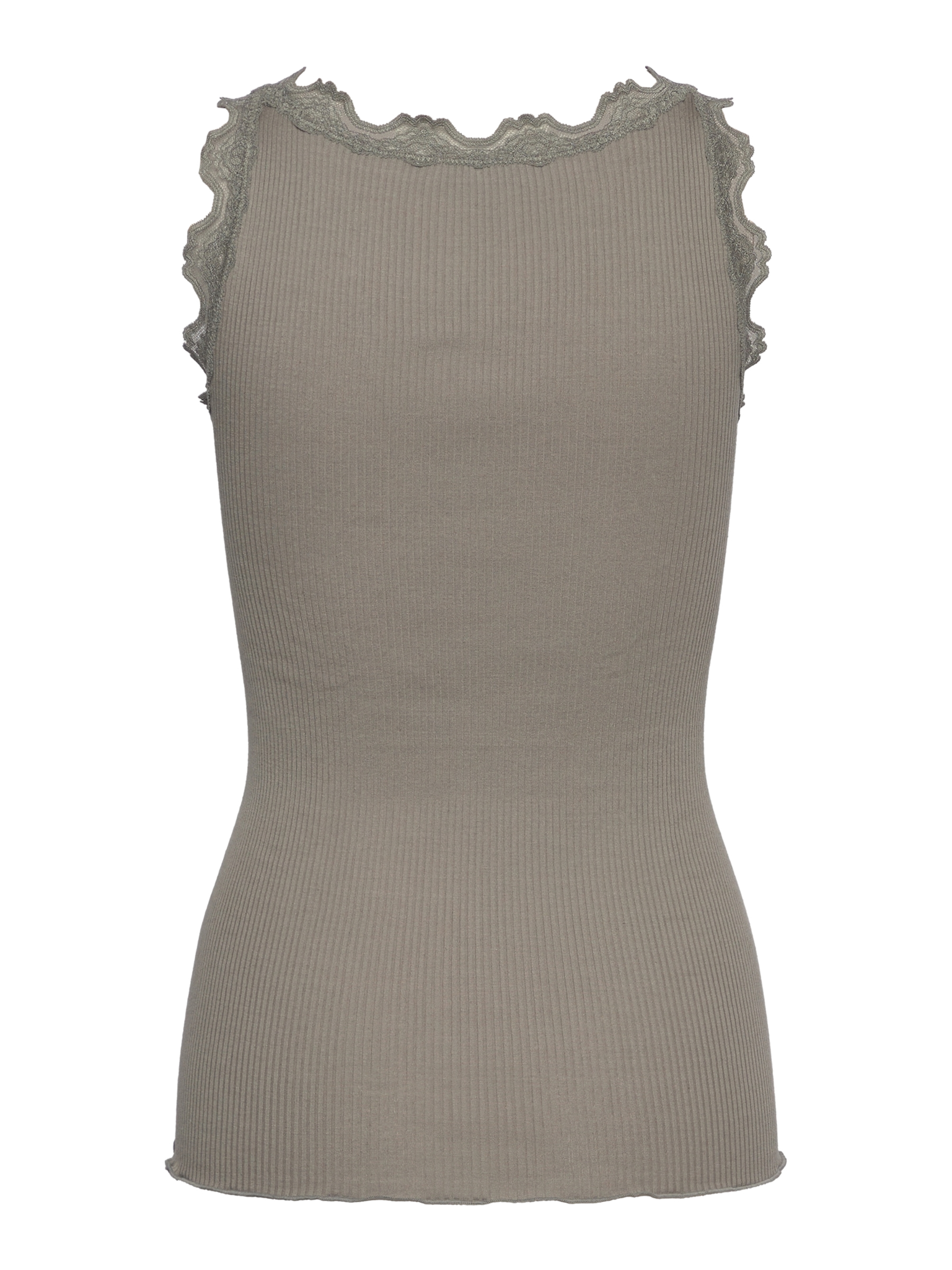 RWBabette Silk SL U-neck Long Lace Top