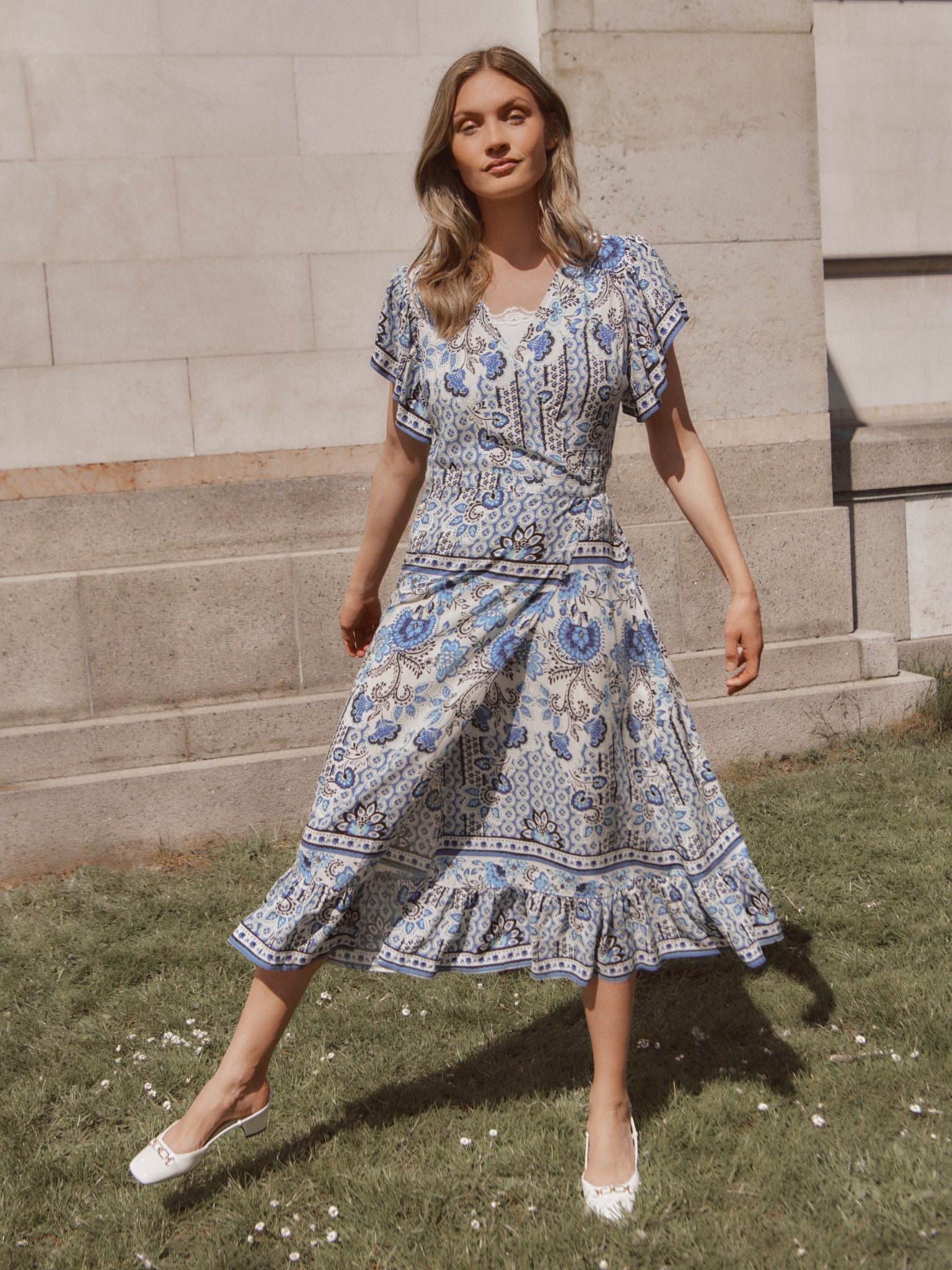 RWElif SS Midi Wrap Dress DRESS Rosemunde Woman