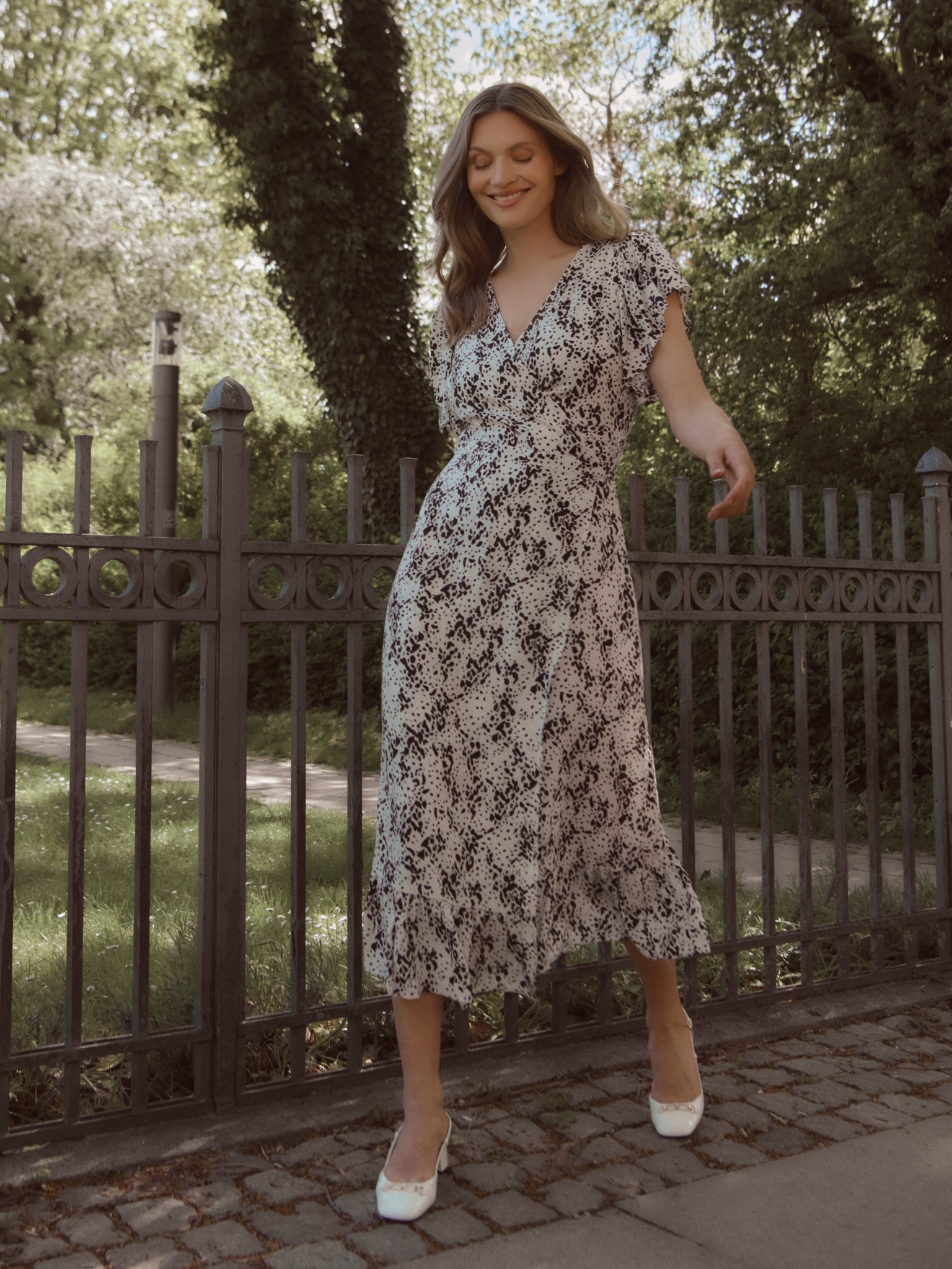 RWElif SS Midi Wrap Dress DRESS Rosemunde Woman
