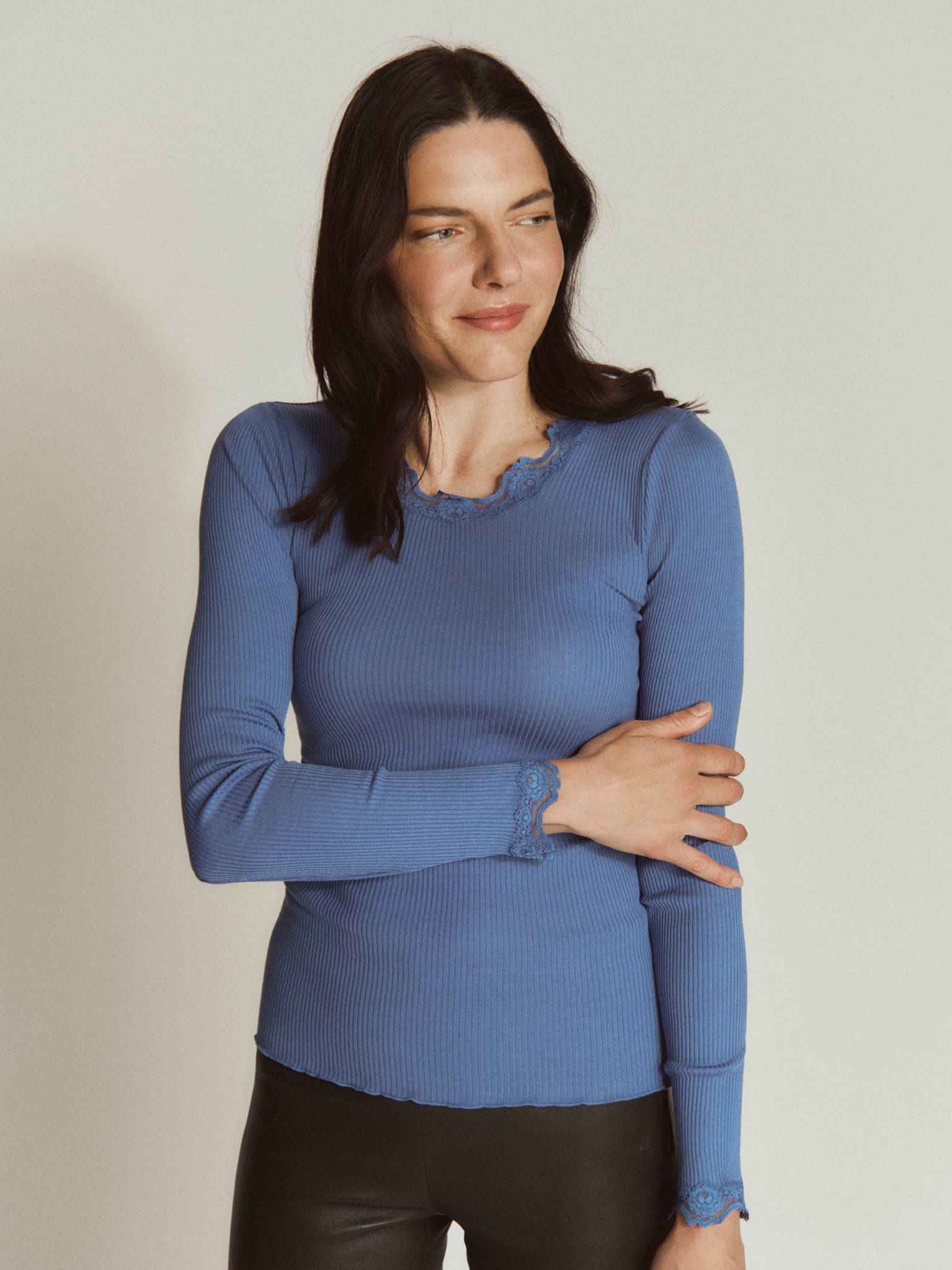 RWBabette Silk LS Lace T-shirt T-shirt Rosemunde Woman