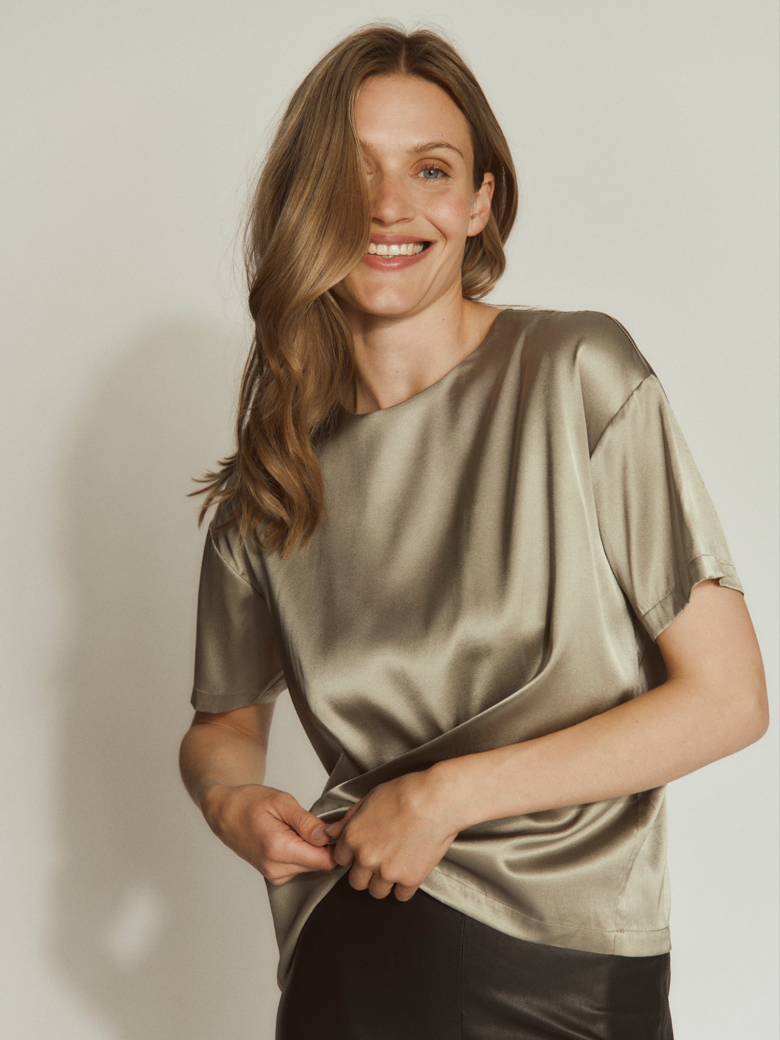 RWJade Silk SS Loose Blouse BLOUSE Rosemunde Woman