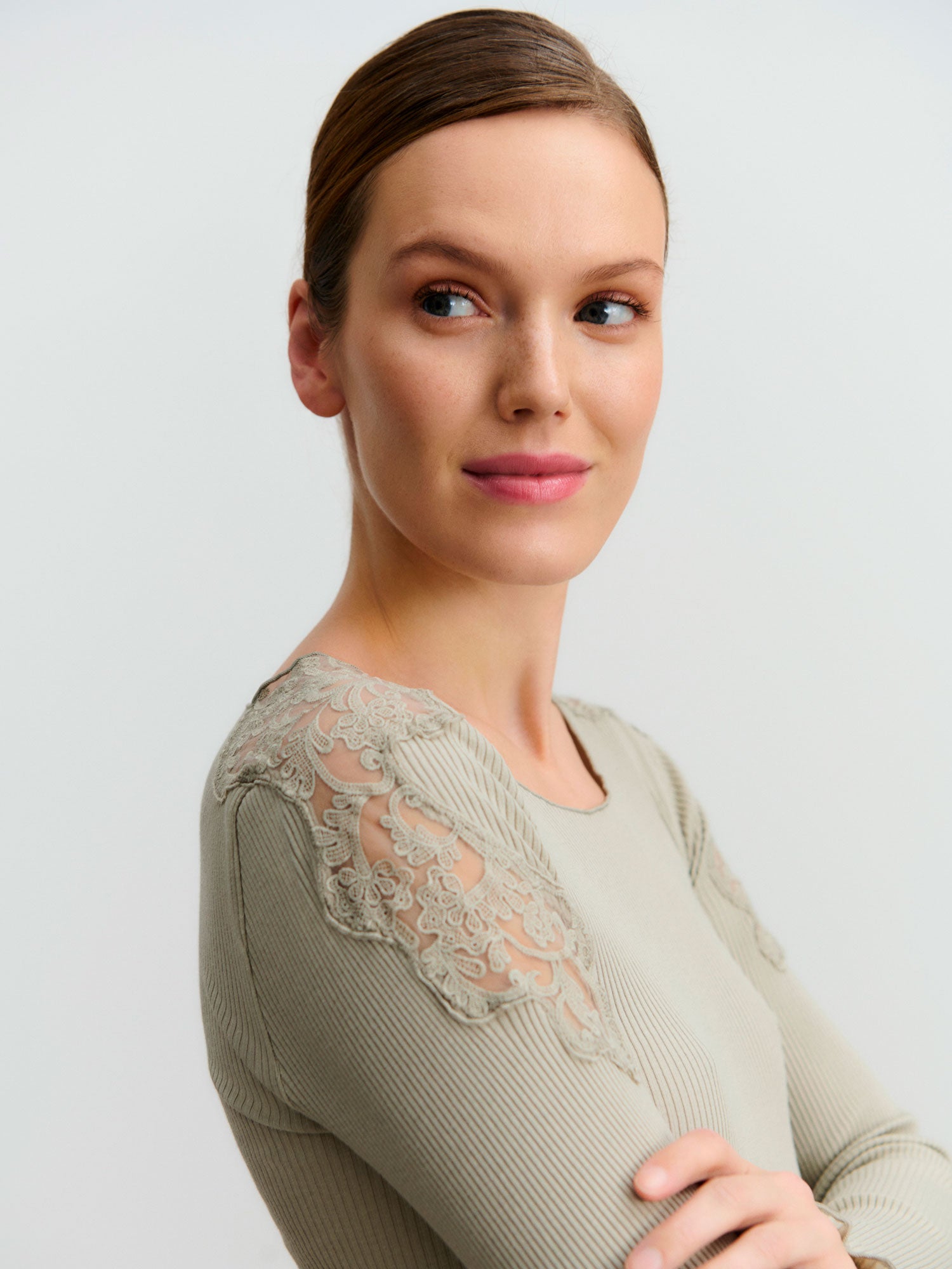 RWBaybay Long Sleeve Lace T-shirt T-SHIRT LS Rosemunde Woman