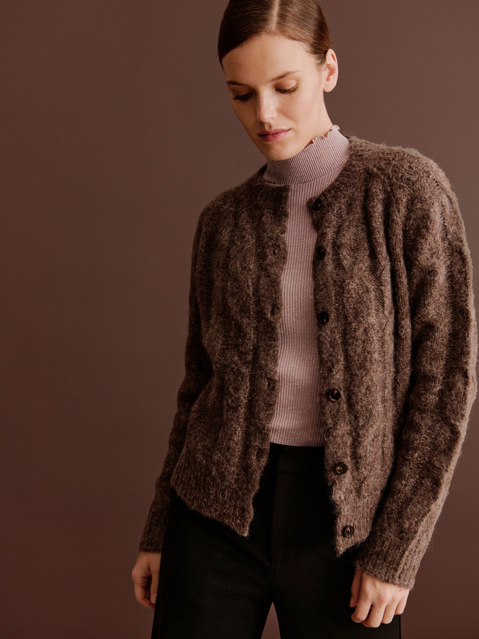 RWBoston Lurex LS T-neck T-shirt T-shirt Rosemunde Woman