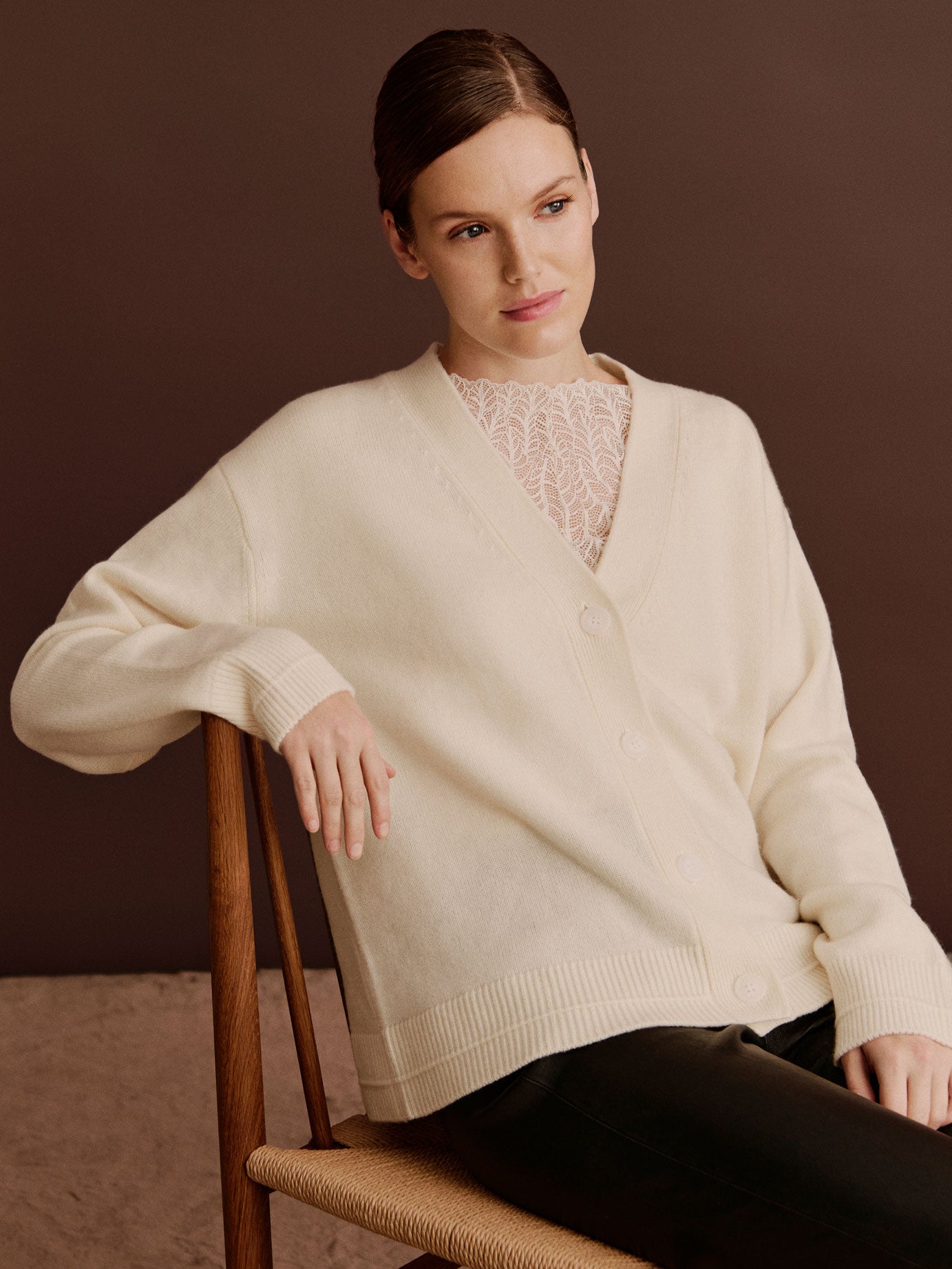 RWBeatha Silk 2/4 SS Boatneck Lace T-shirt T-SHIRT SS Rosemunde Woman