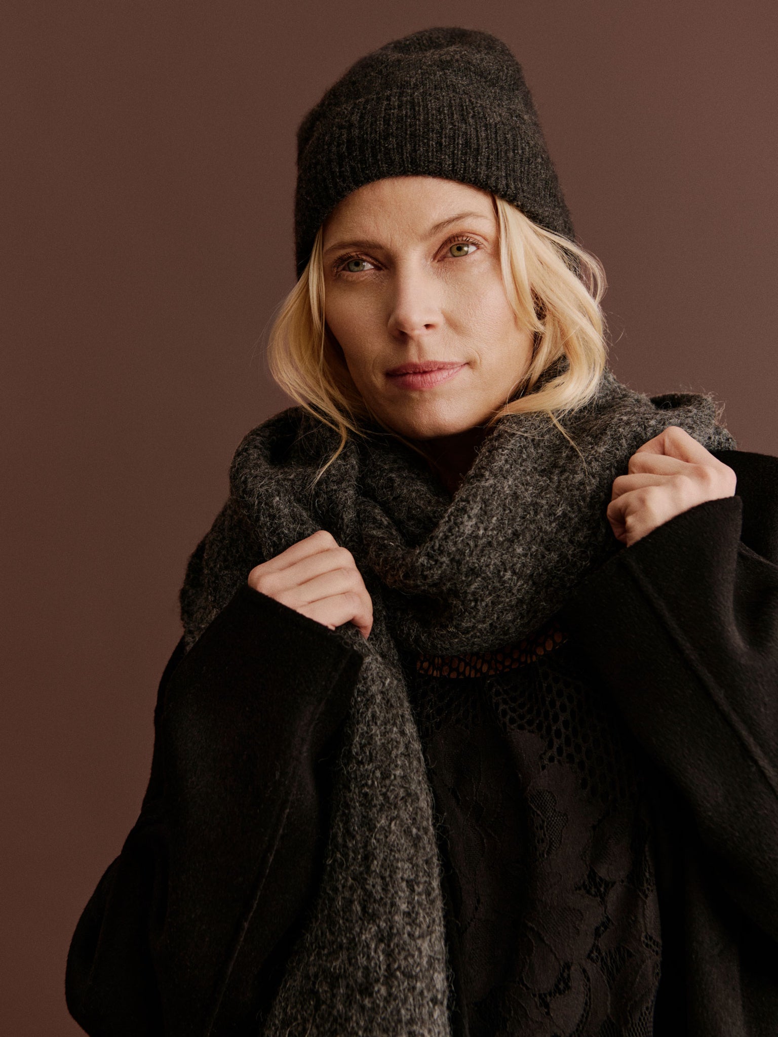 RWLaica Cashmere Beanie HAT Rosemunde Woman
