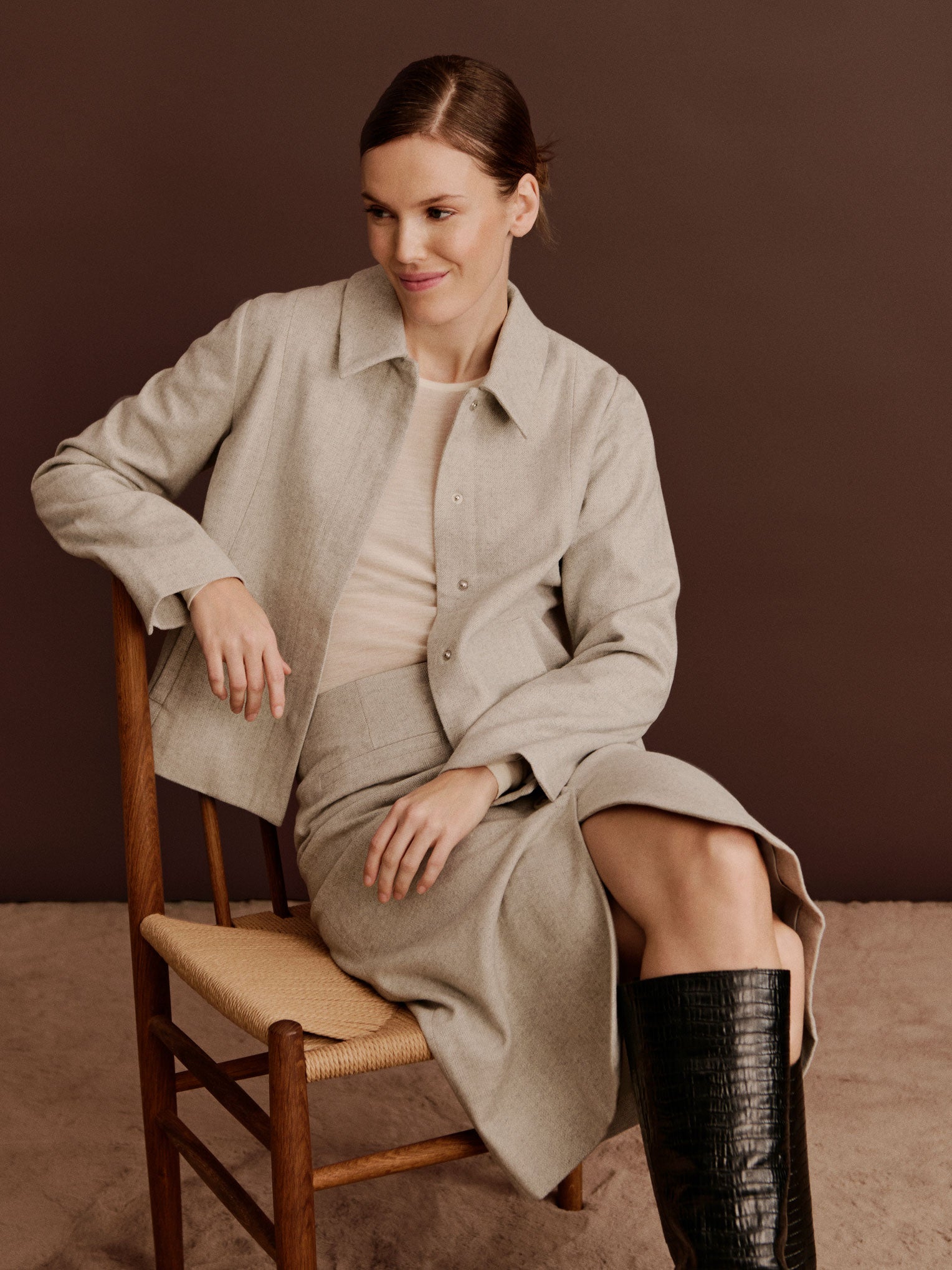 RWSophia Wool LS Short Jacket JACKET Rosemunde Woman