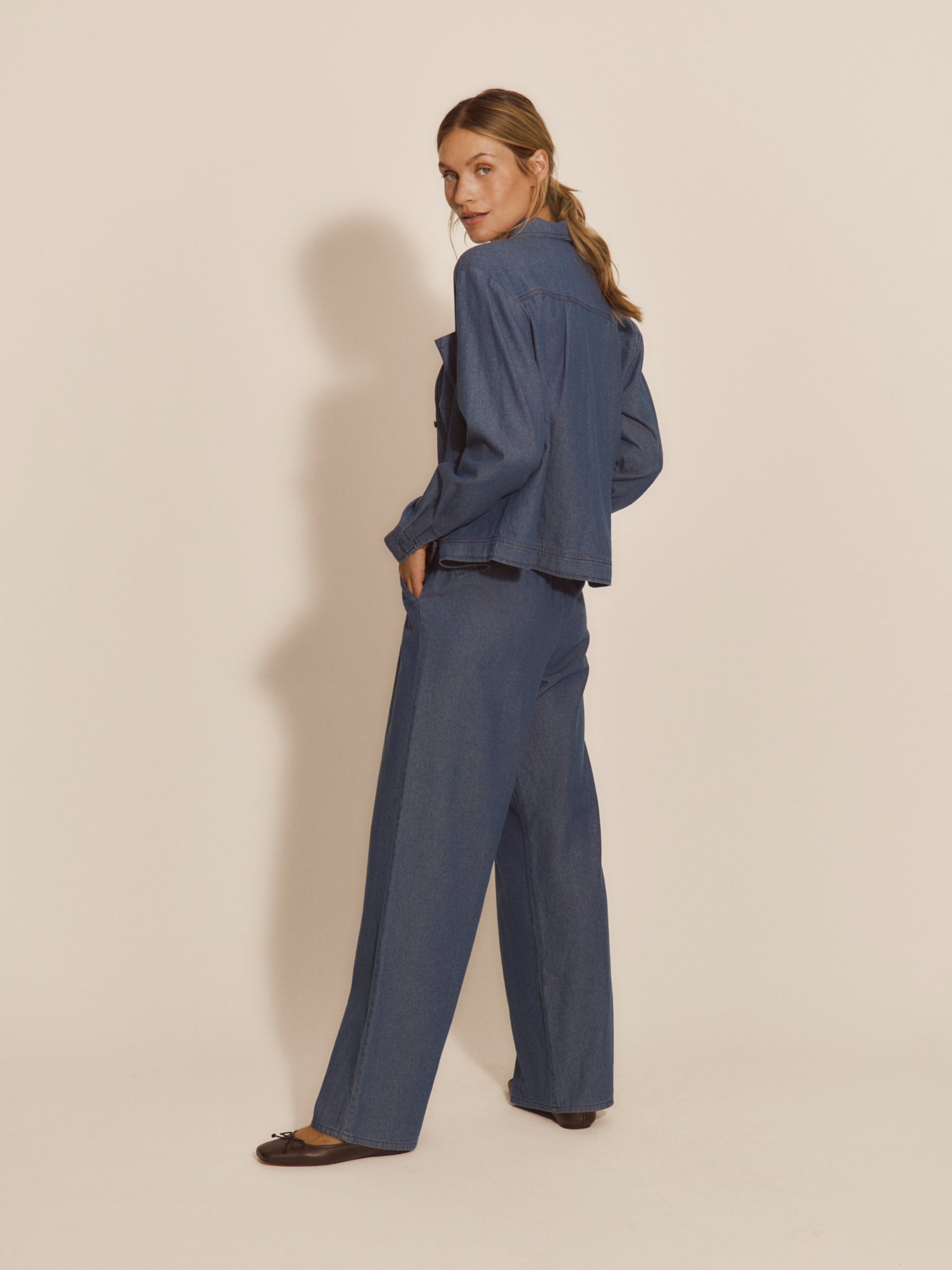 RMWLise Denim MW Trousers TROUSERS Rosemunde Woman