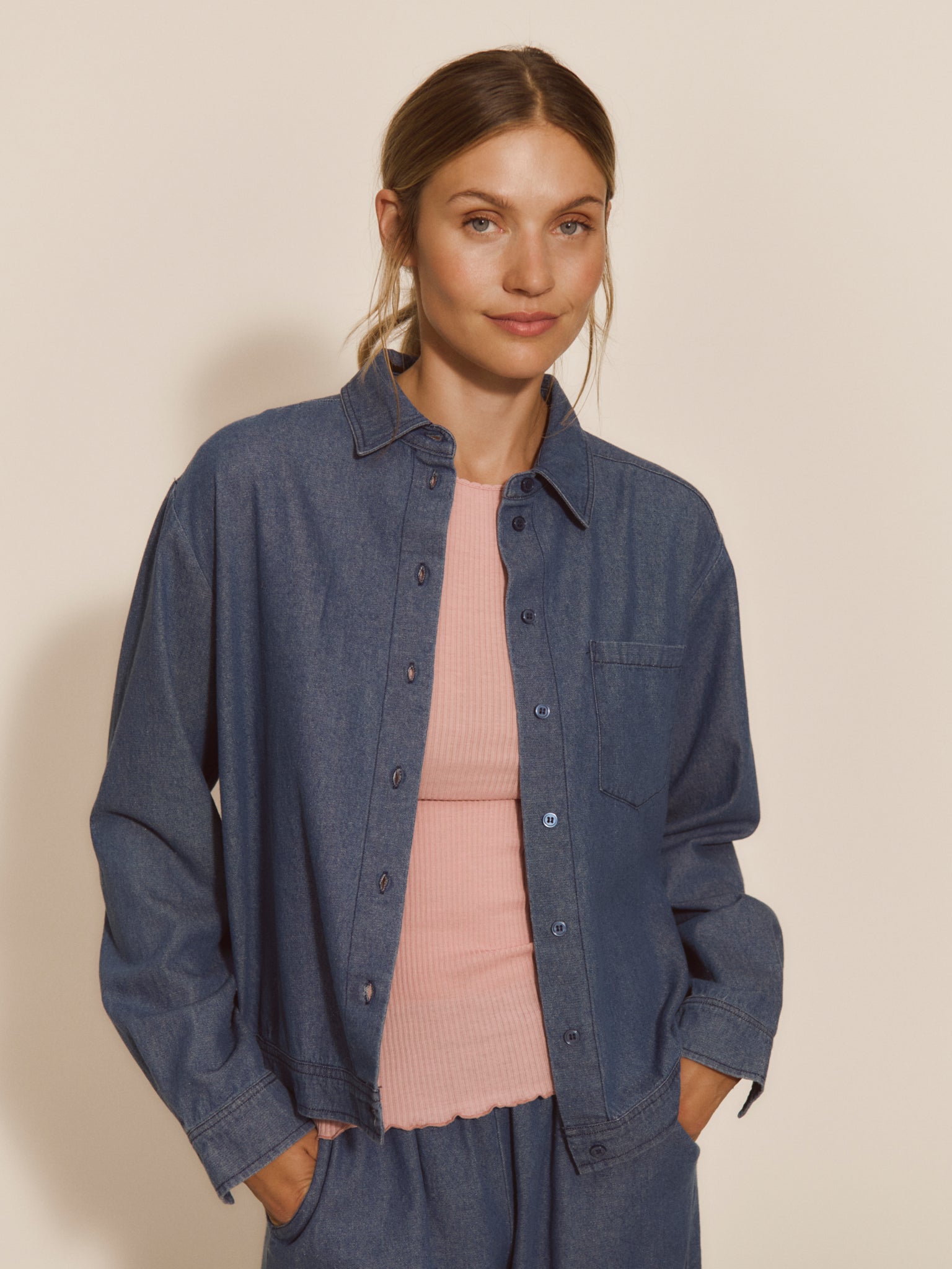 RMWLise Denim LS Shirt SHIRT Rosemunde Woman