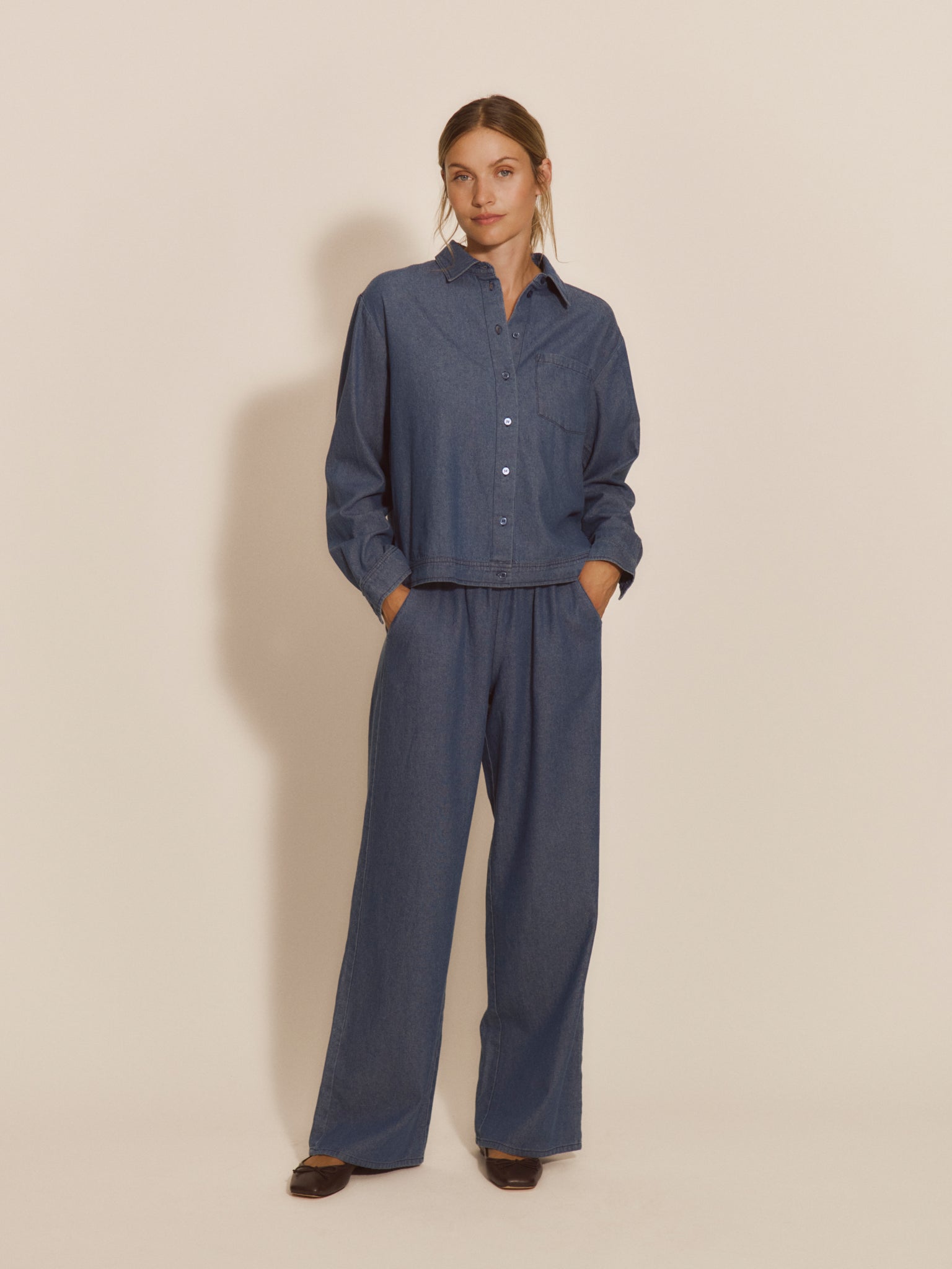 RMWLise Denim MW Trousers TROUSERS Rosemunde Woman
