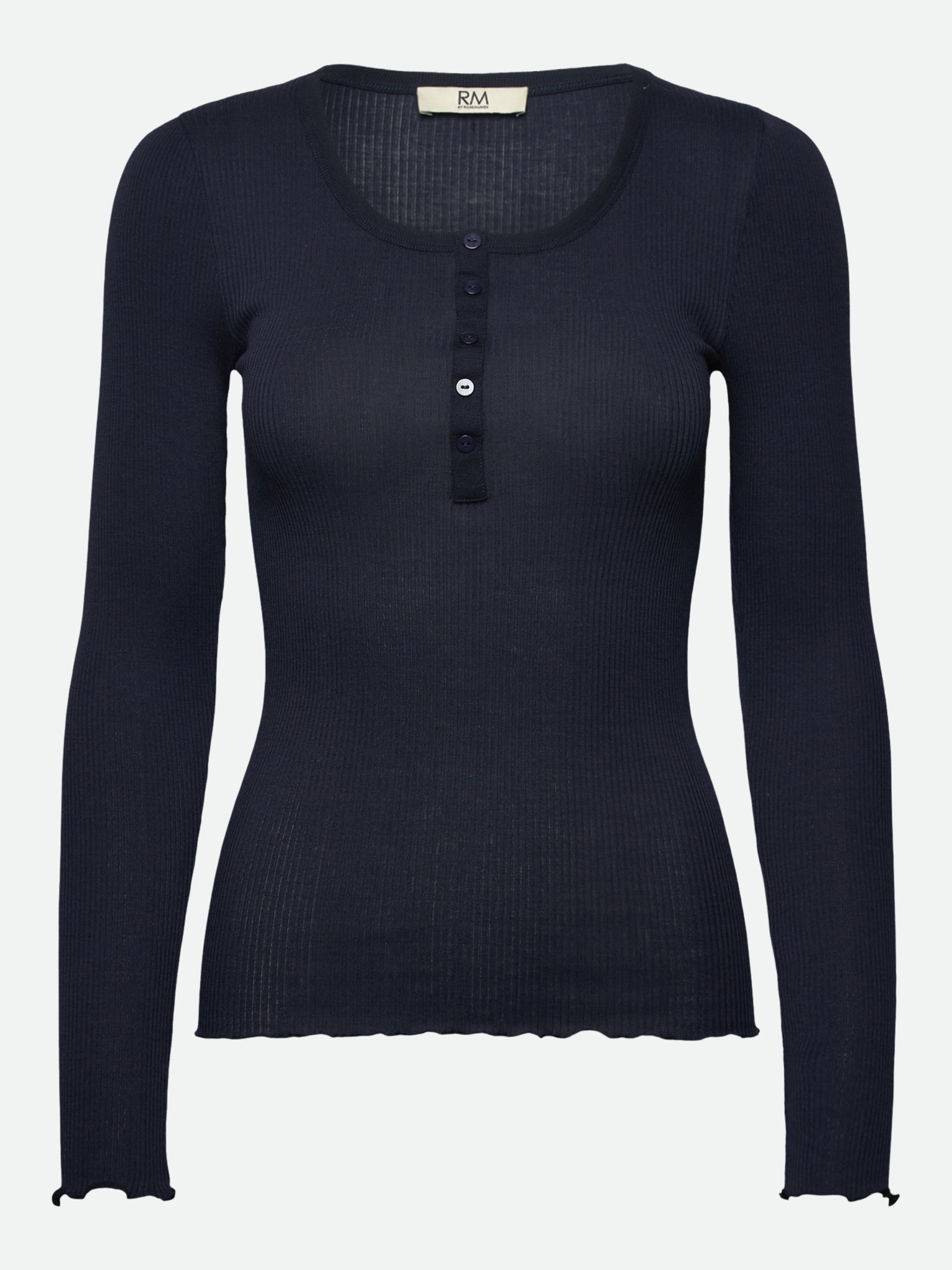 RMWBalta Modal LS Placket T-shirt T-SHIRT LS Rosemunde Woman XS navy