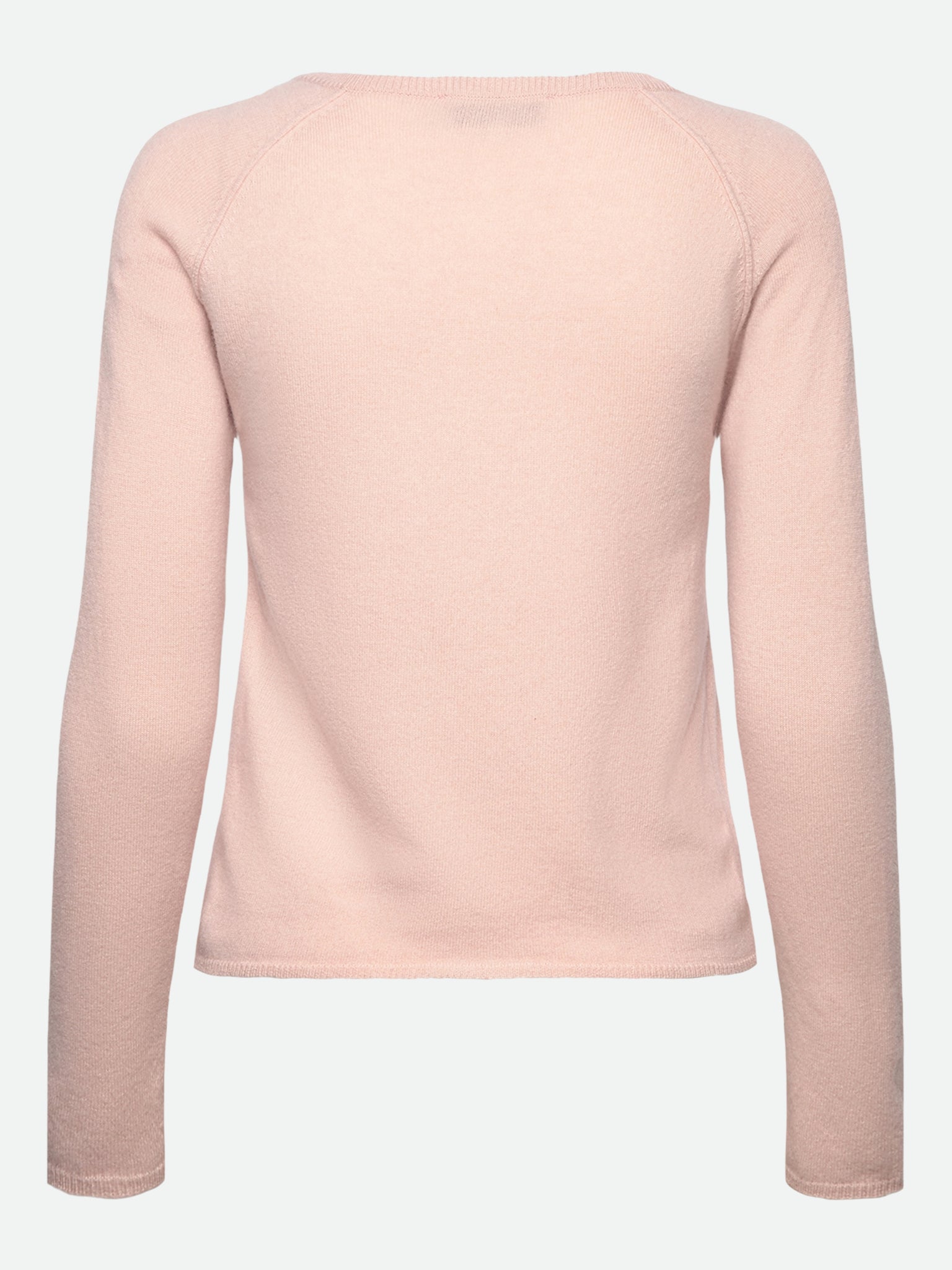 RWLaica kasjmier vest met lange mouwen, ronde hals en raglanmouwen