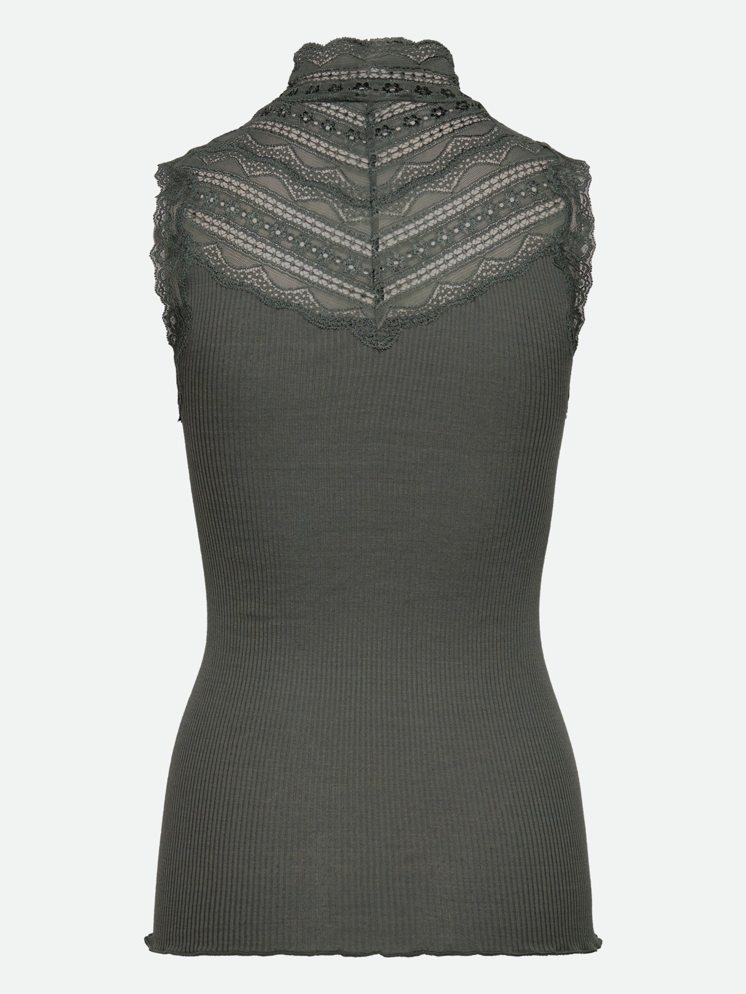 RWBenita Silk SL Turtleneck Lace Top TOP Rosemunde Woman