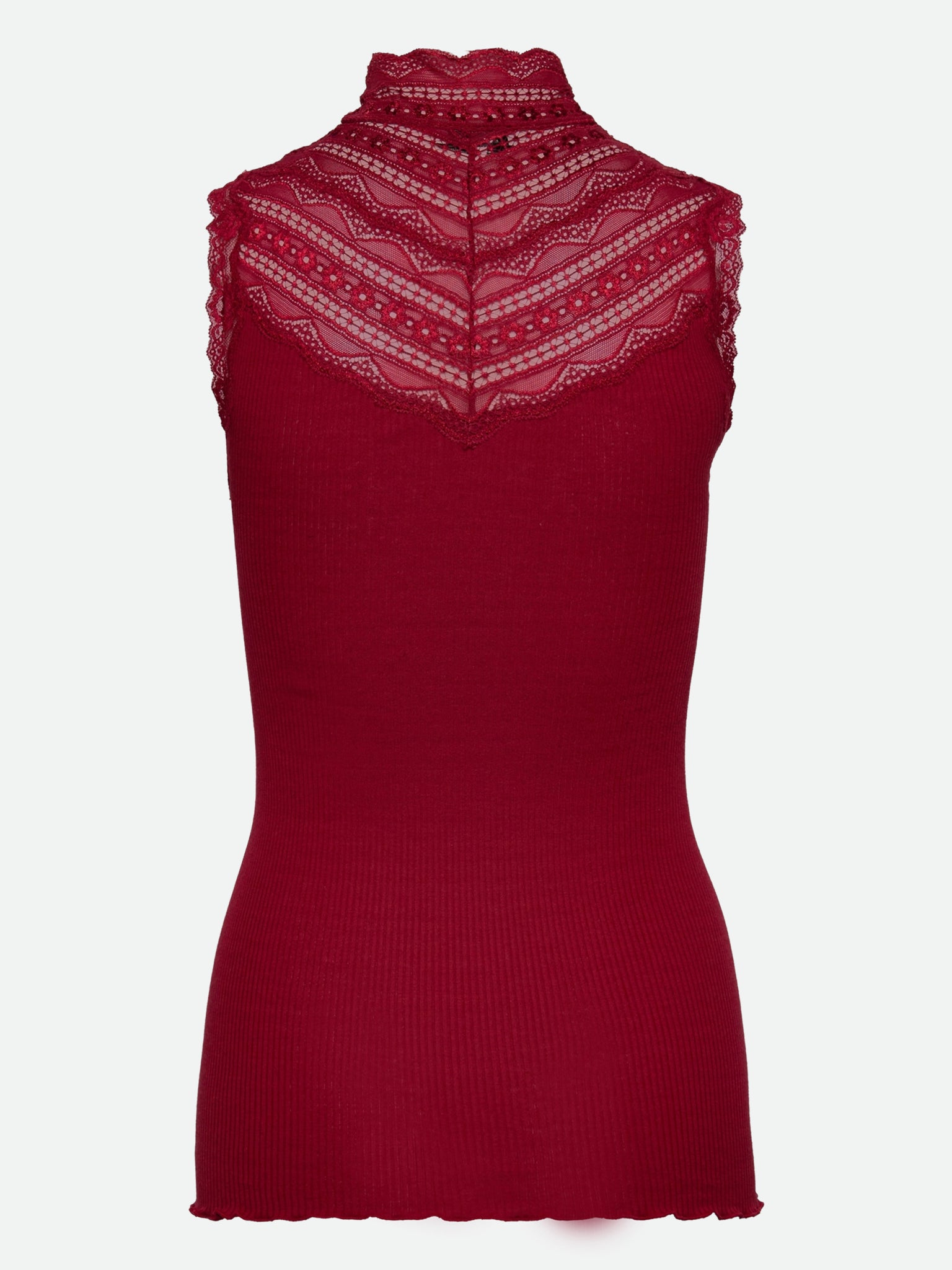 RWBenita Silk SL Turtleneck Lace Top TOP Rosemunde Woman