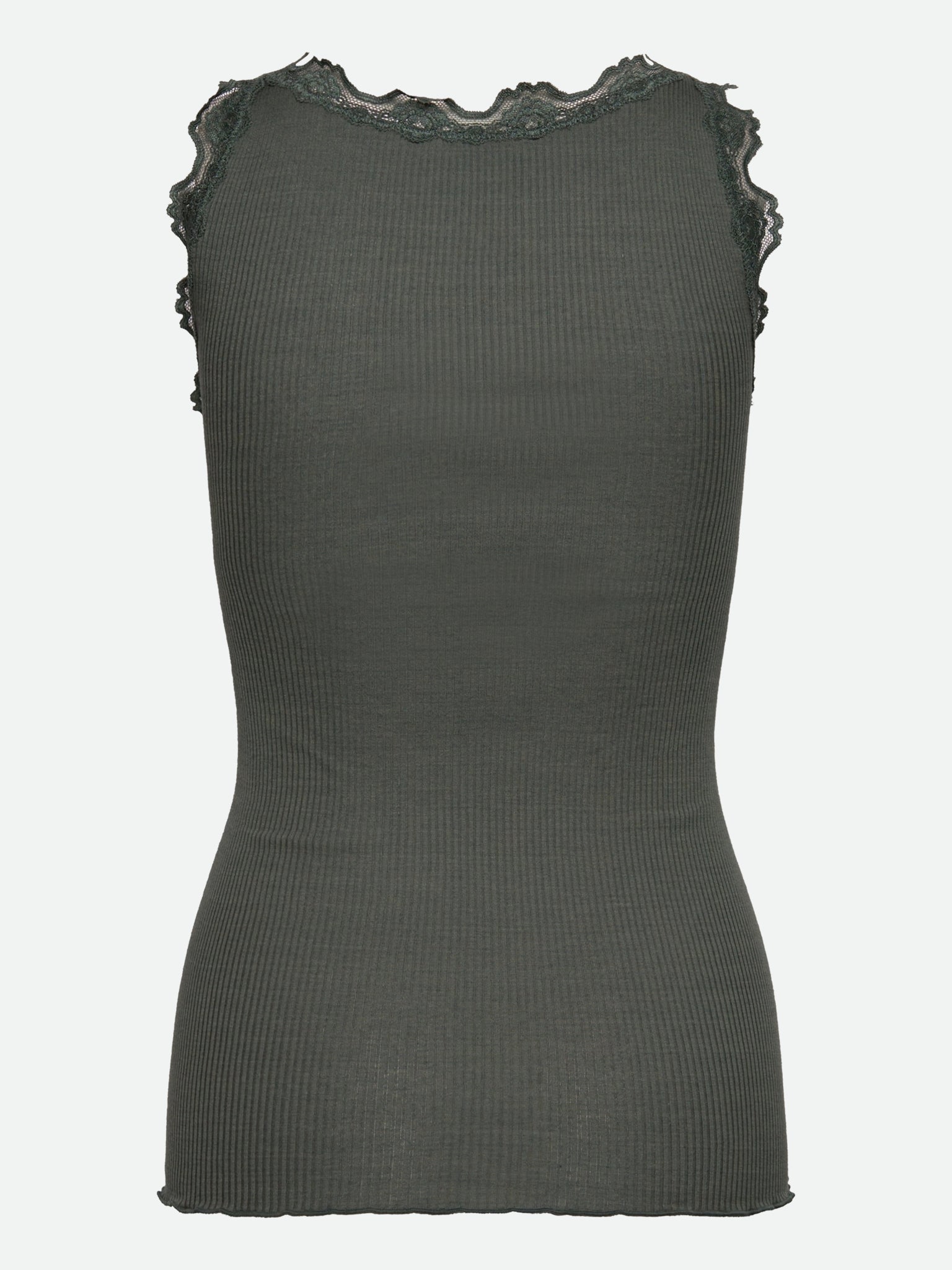 RWBabette Silk SL U-neck Long Lace Top