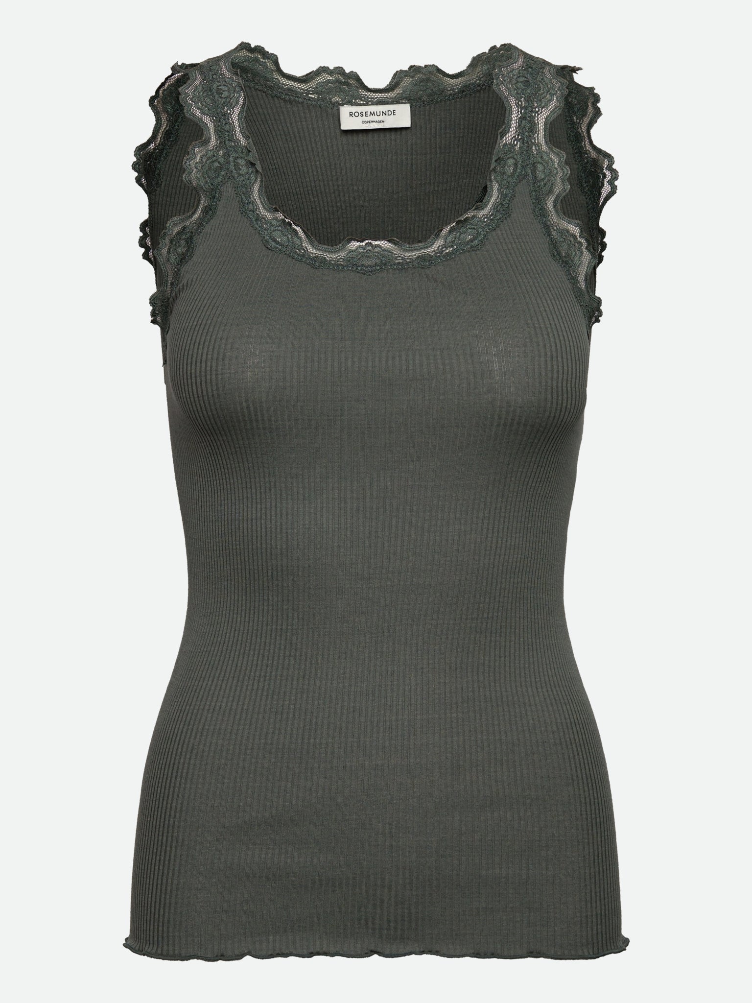 RWBabette Silk SL U-neck Long Lace Top