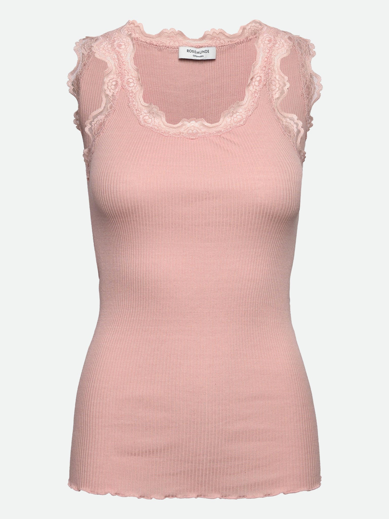 RWBabette Silk SL U-neck Long Lace Top