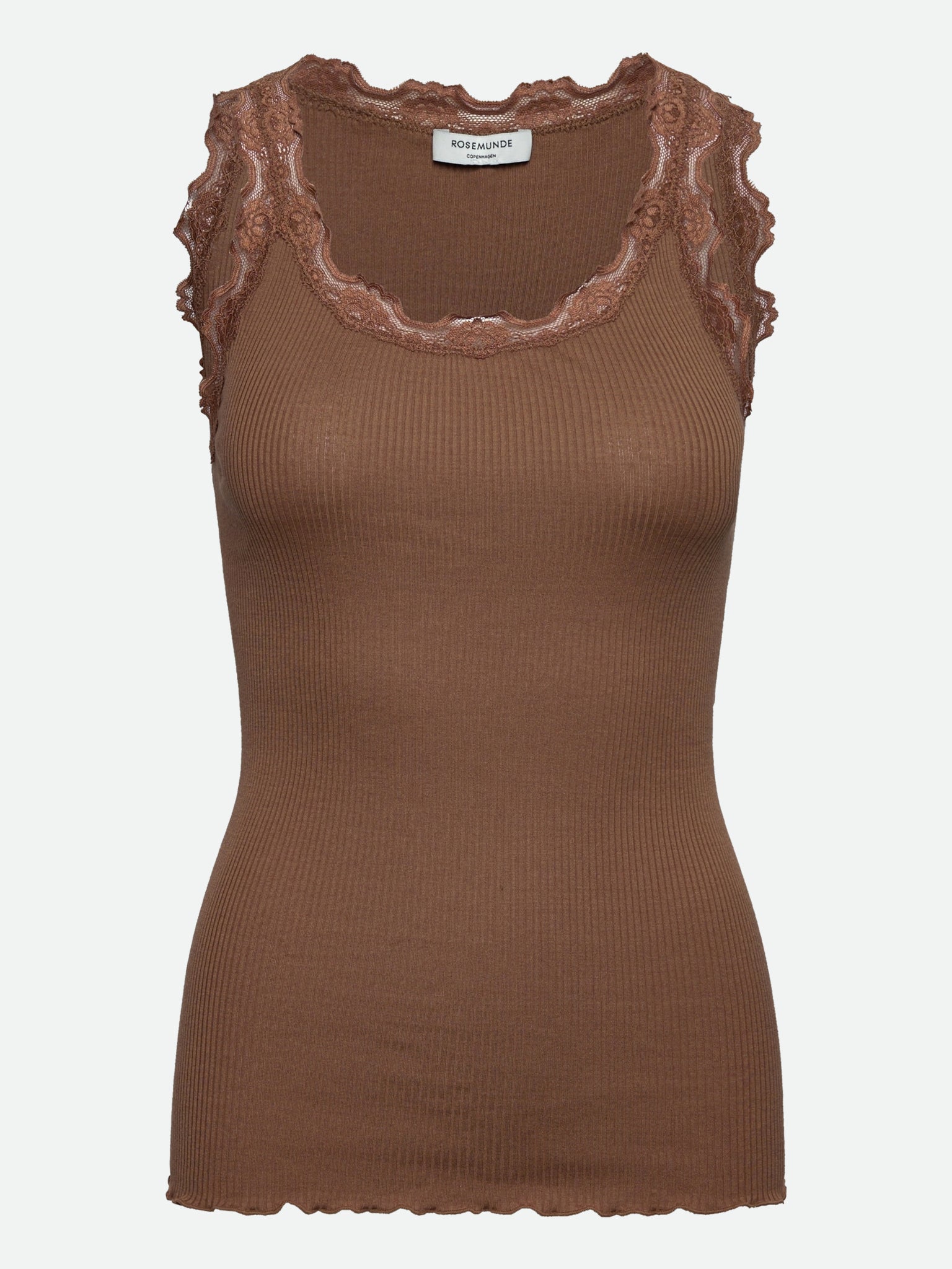RWBabette Silk SL U-neck Long Lace Top