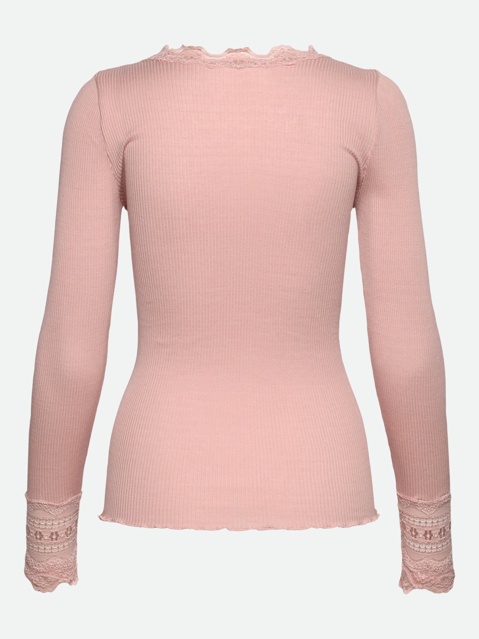 RWBenita Silk LS O-neck Lace T-shirt