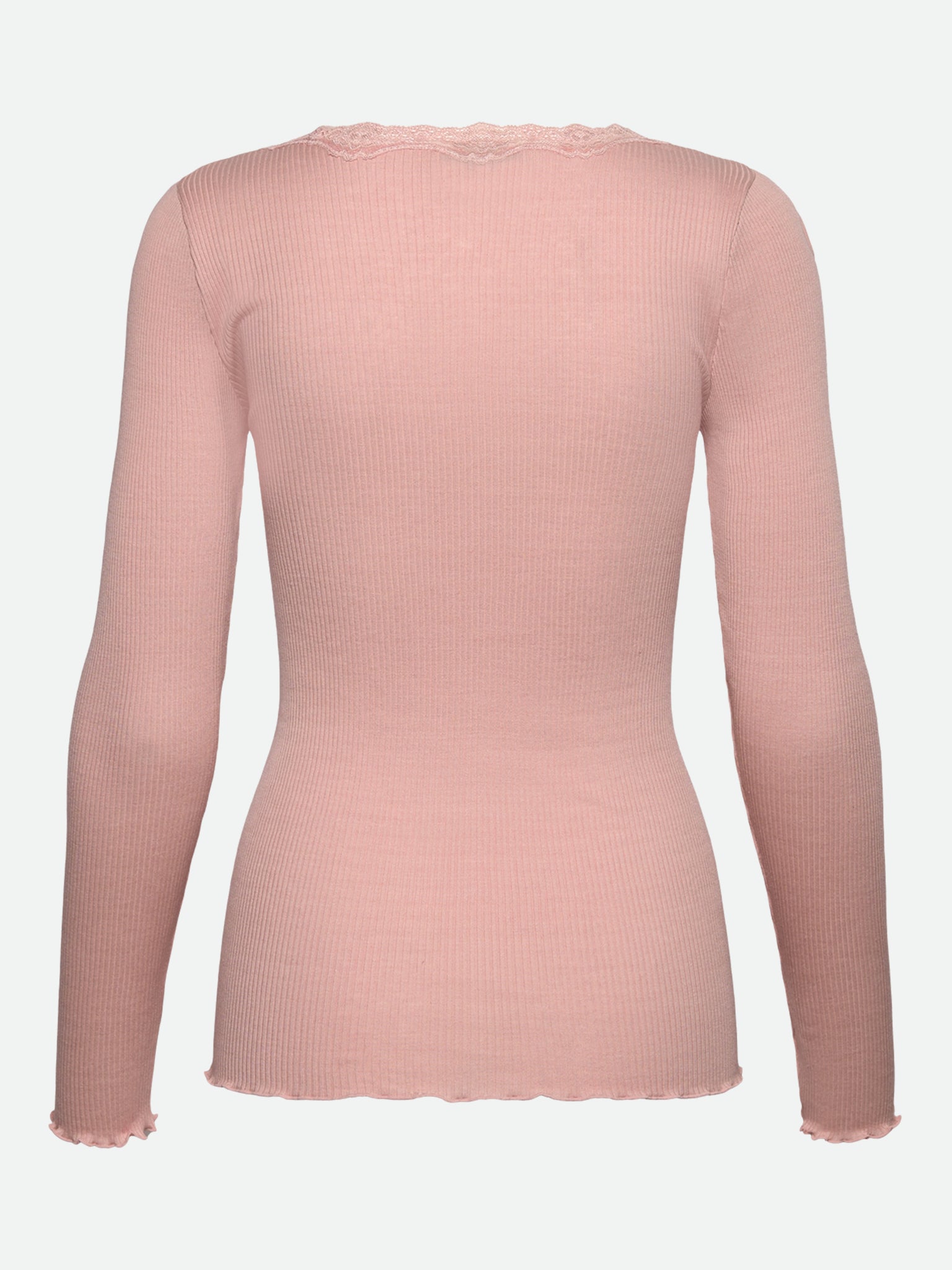 RWBabette Silk LS U-neck Lace T-shirt