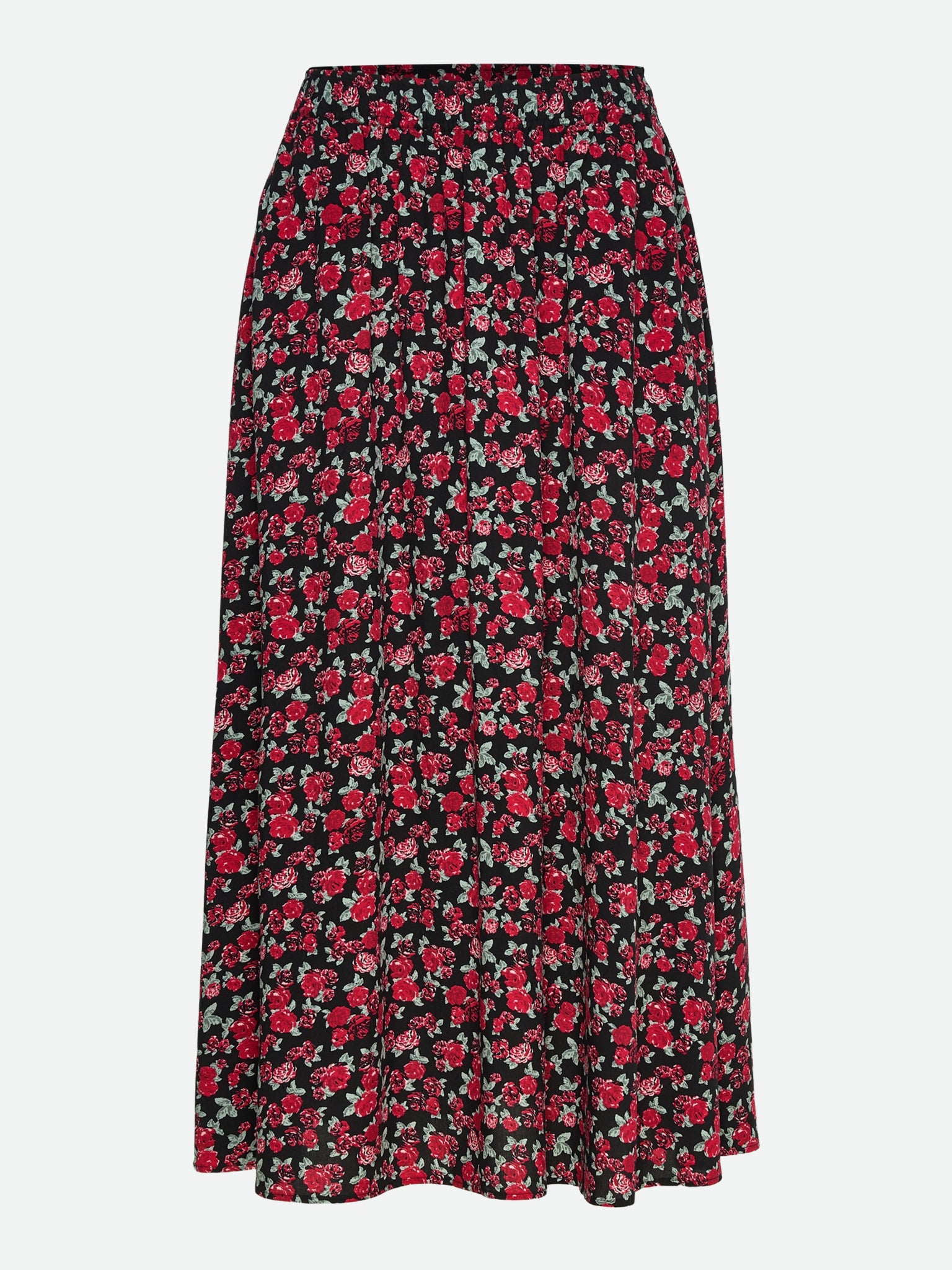 RWElif MW Midi Skirt SKIRT Rosemunde Woman 34 dark romantic rose print