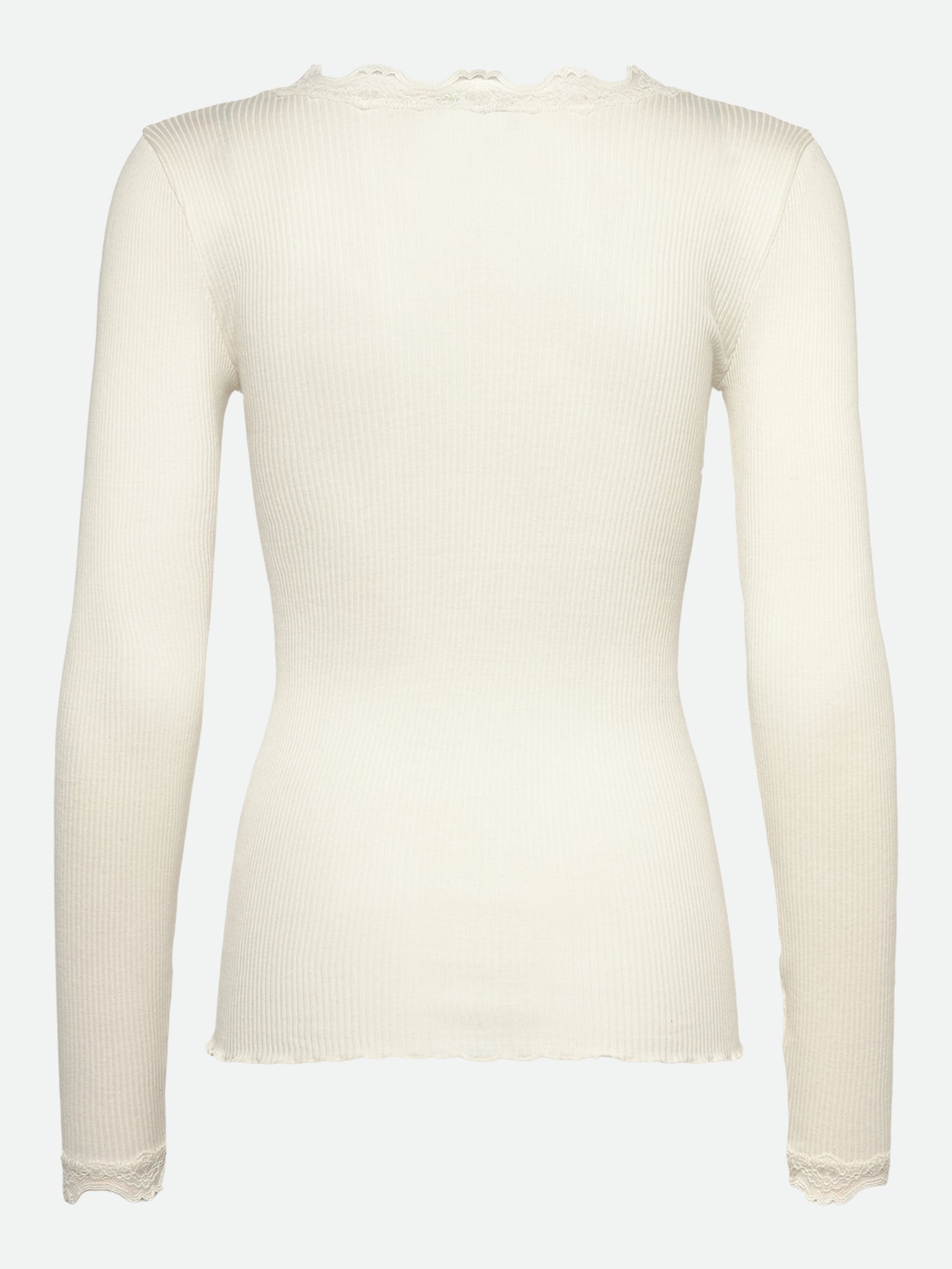 RWBeatha Silk LS V-neck Lace T-shirt T-SHIRT LS Rosemunde Woman