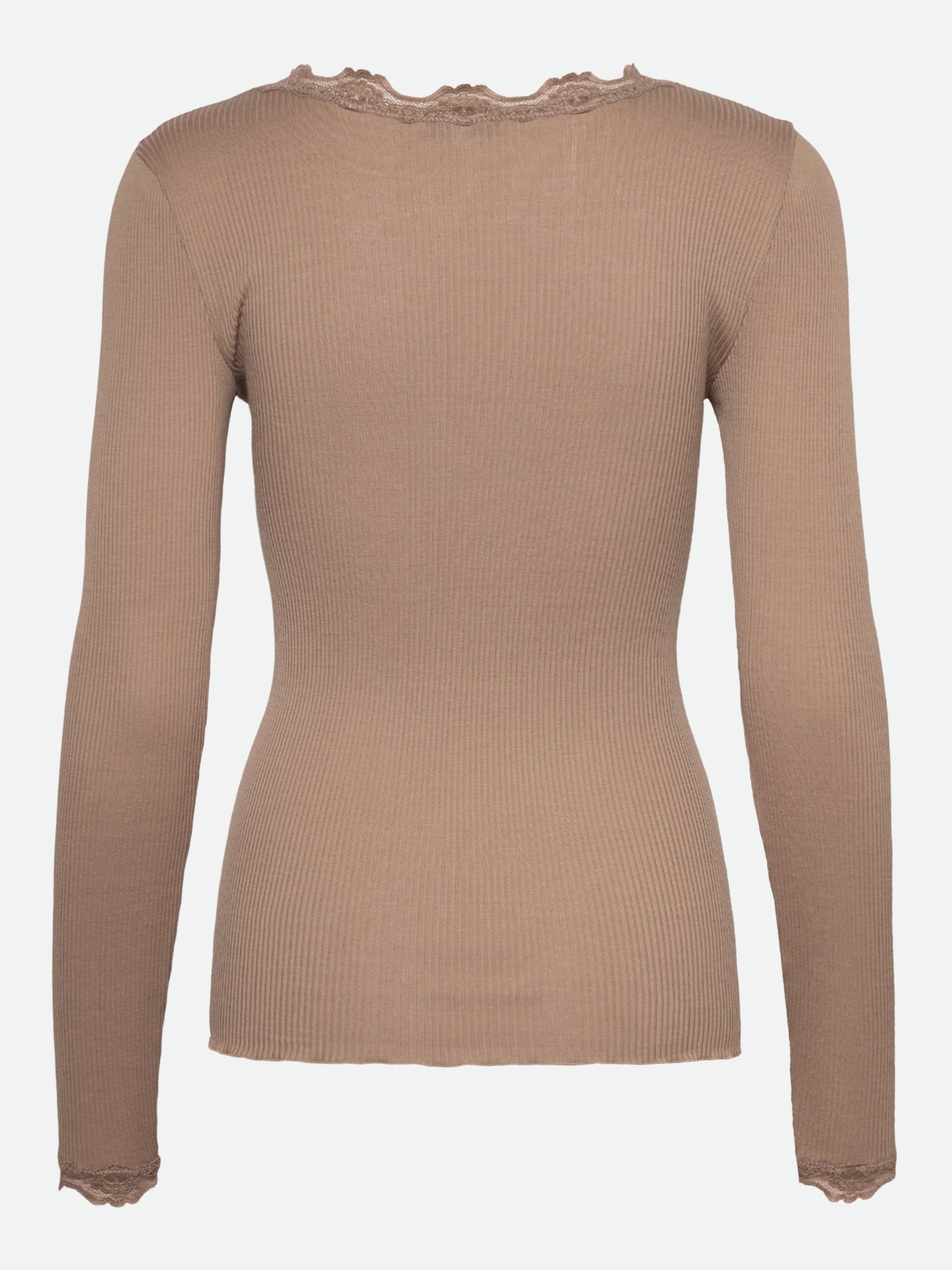 RWBeatha Silk LS V-neck Lace T-shirt T-SHIRT LS Rosemunde Woman