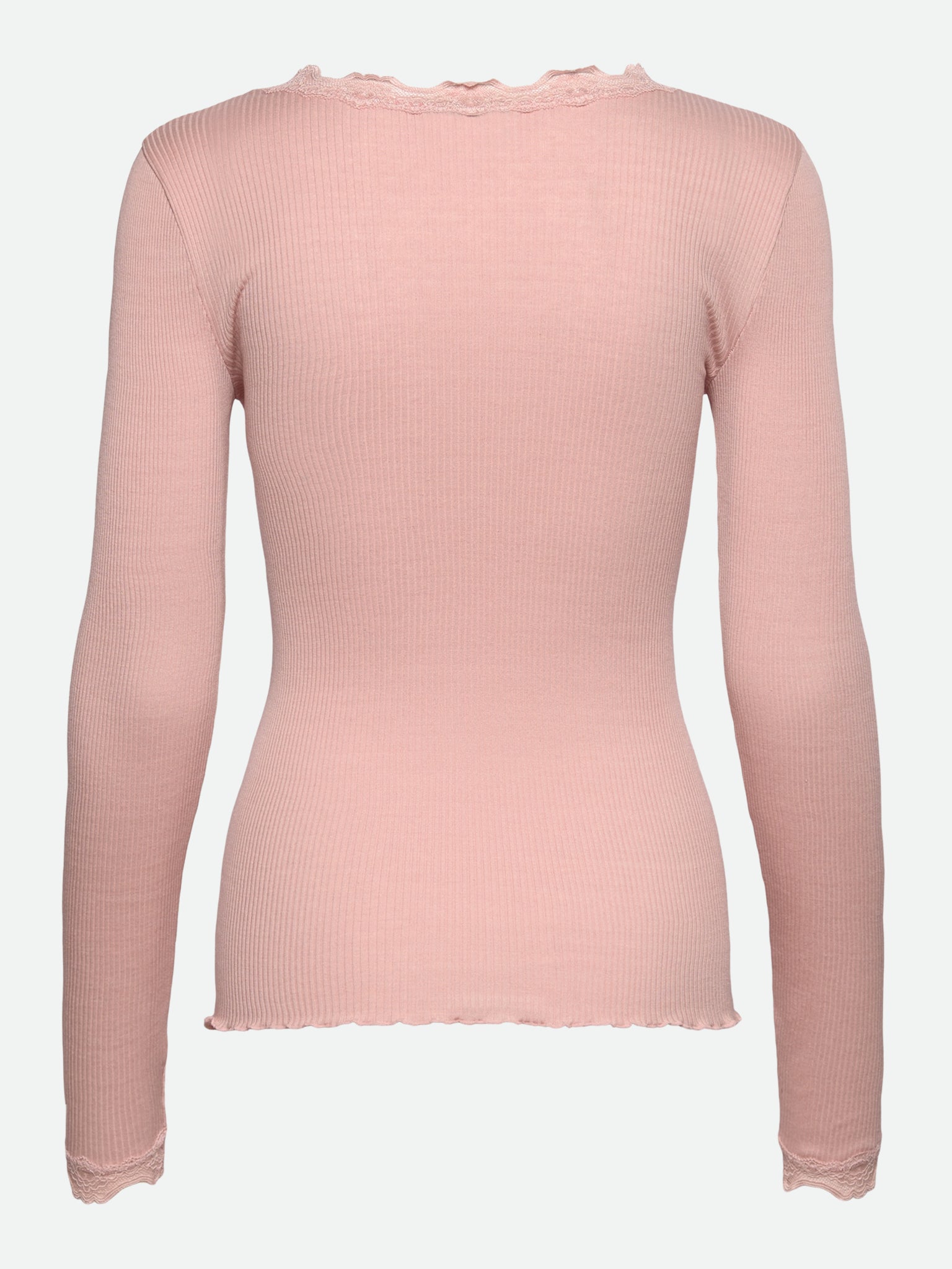RWBeatha Silk LS V-neck Lace T-shirt T-SHIRT LS Rosemunde Woman