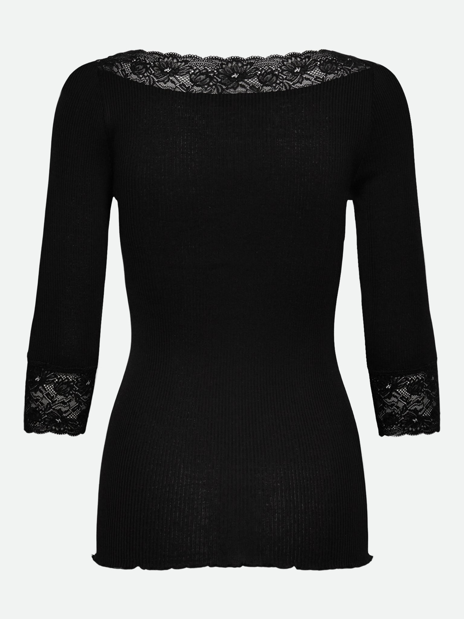 RWBeatha Silk 3/4 Sleeve Boatneck Lace T-shirt T-SHIRT LS Rosemunde Woman